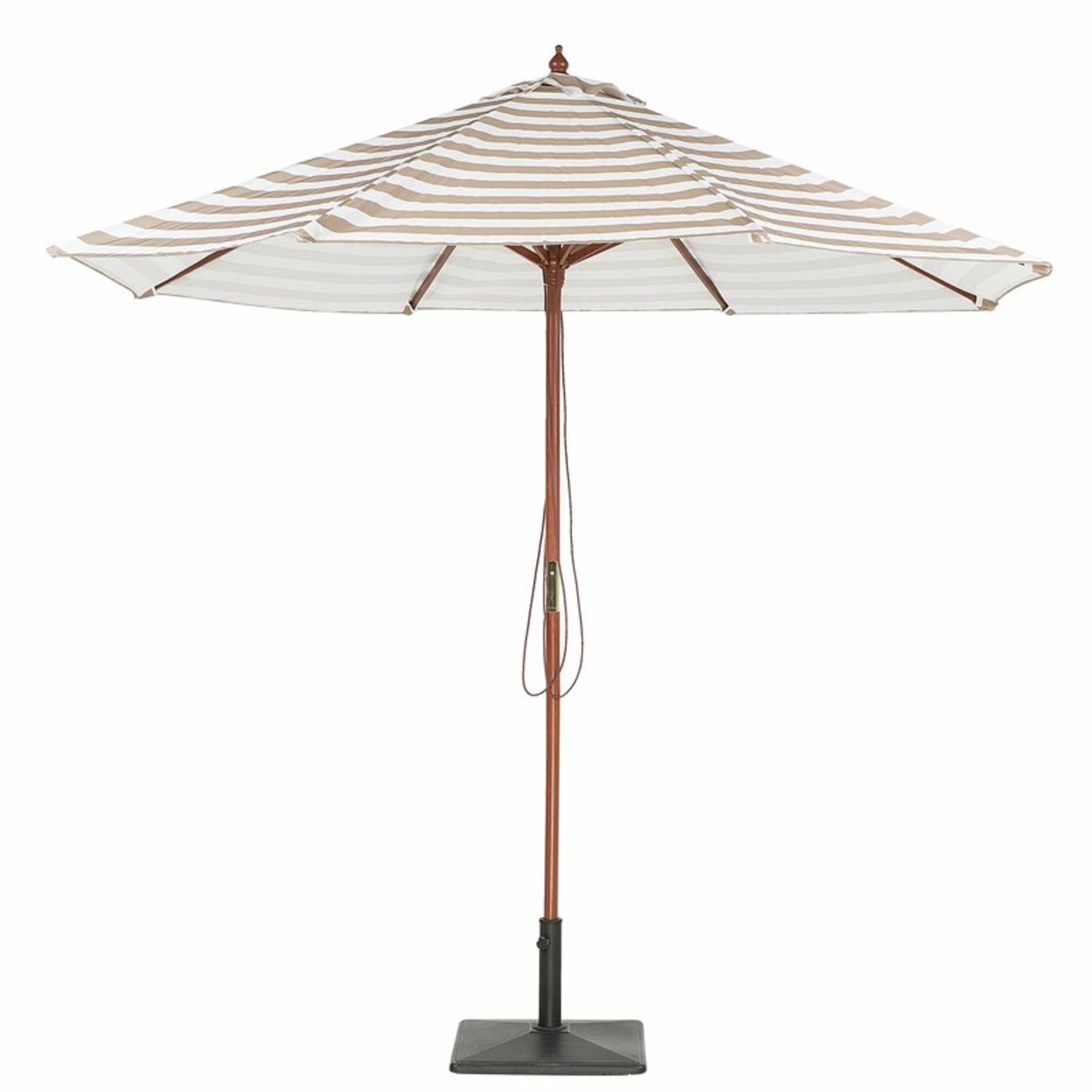 Egbert 2.6m Traditional Parasol (Black and white stripes not brown and cream)- RRP £105.99