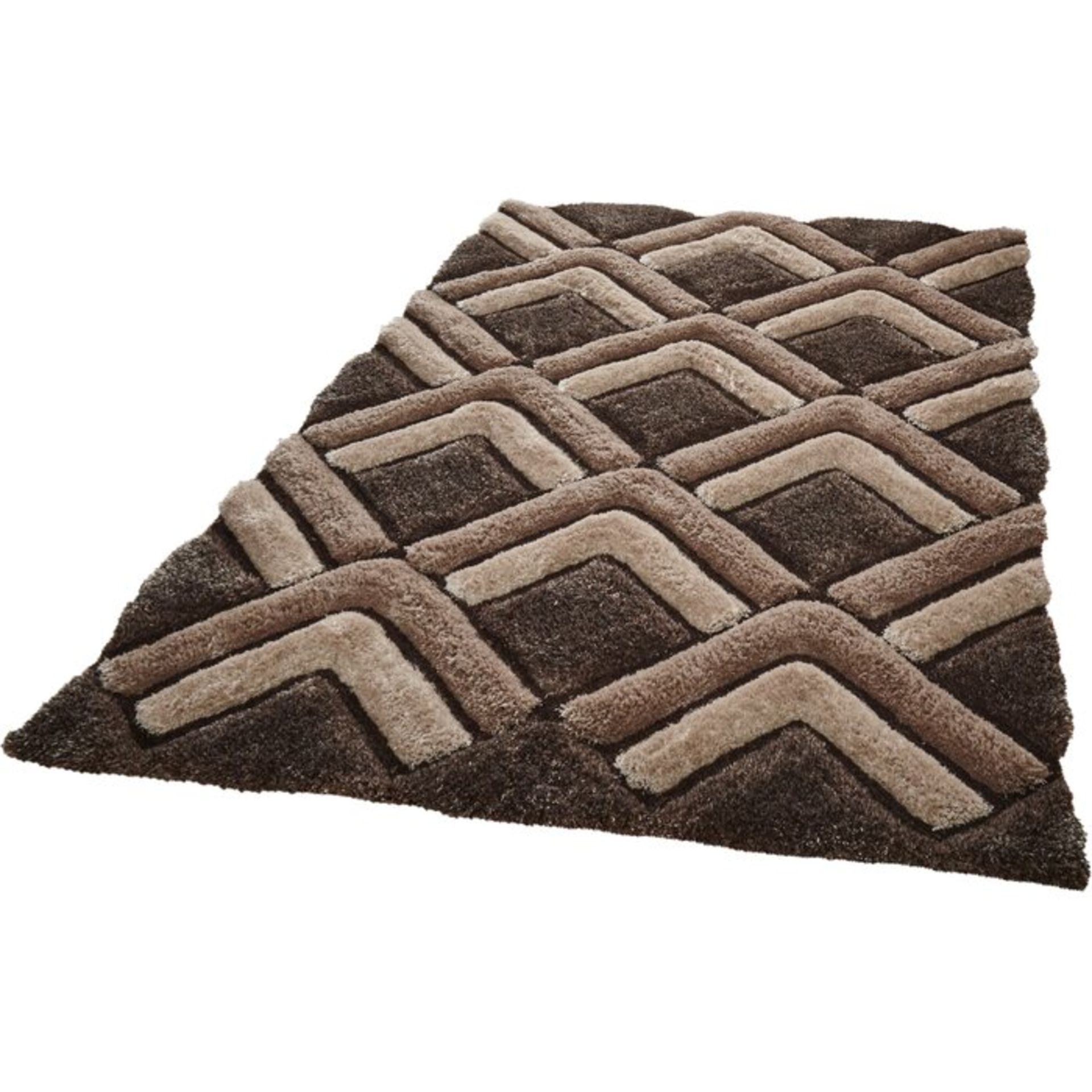 Shepley Hand-Tufted Brown Area Rug -RRP £89.99