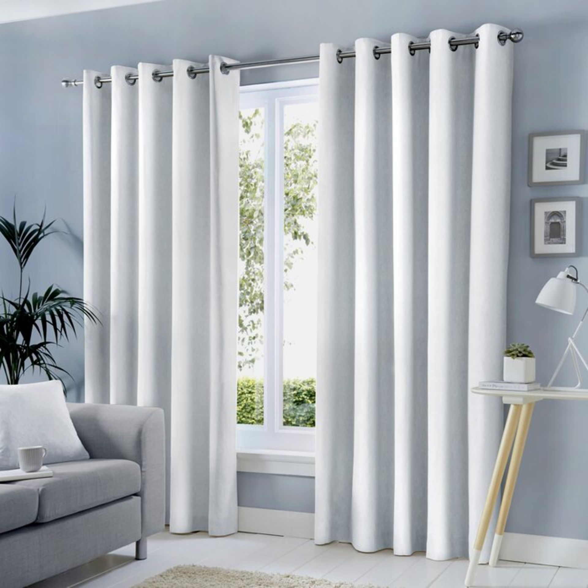 Summy Eyelet Room Darkening Curtains (Set of 2) - RRP £33.00