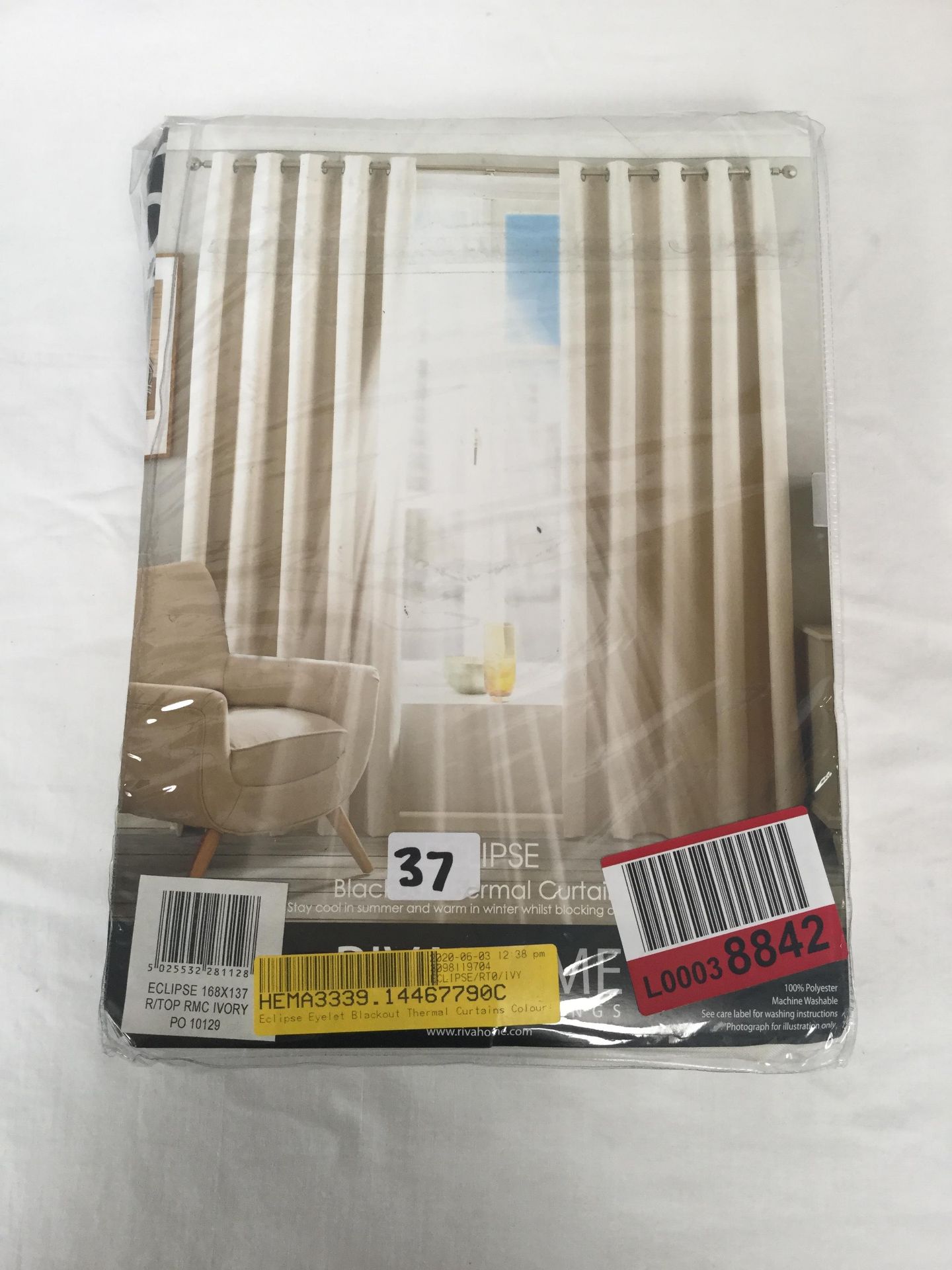 Eclipse Eyelet Blackout Thermal Curtains (Set of 2) - RRP £34.99