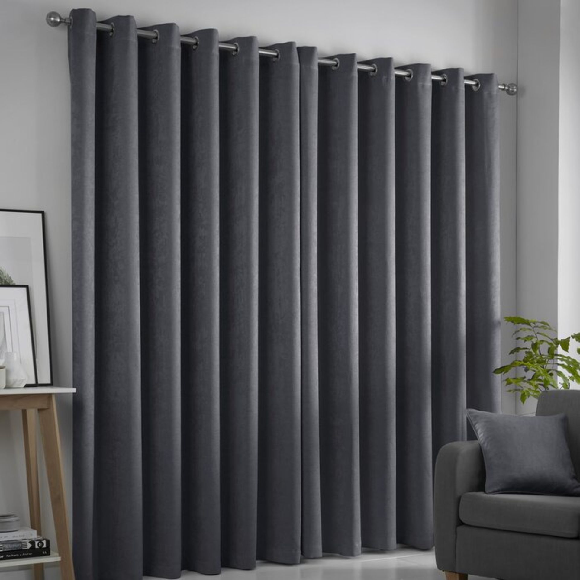 Ouida Eyelet Room Darkening Thermal Curtains (Set of 2) RRP £27.99