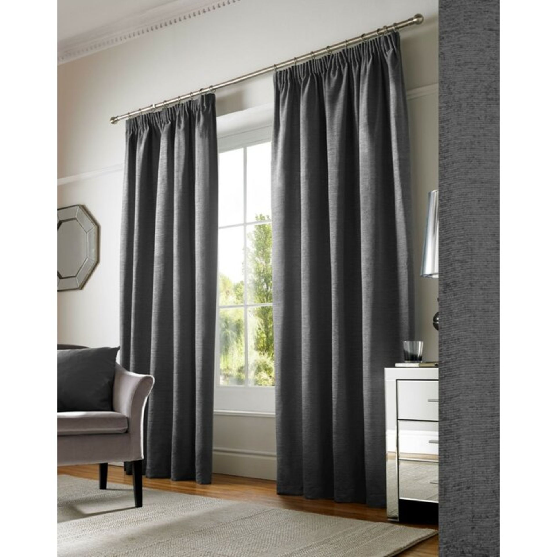 Juanita Pencil Pleat Room Darkening Curtains (Set of 2) - RRP £68.48