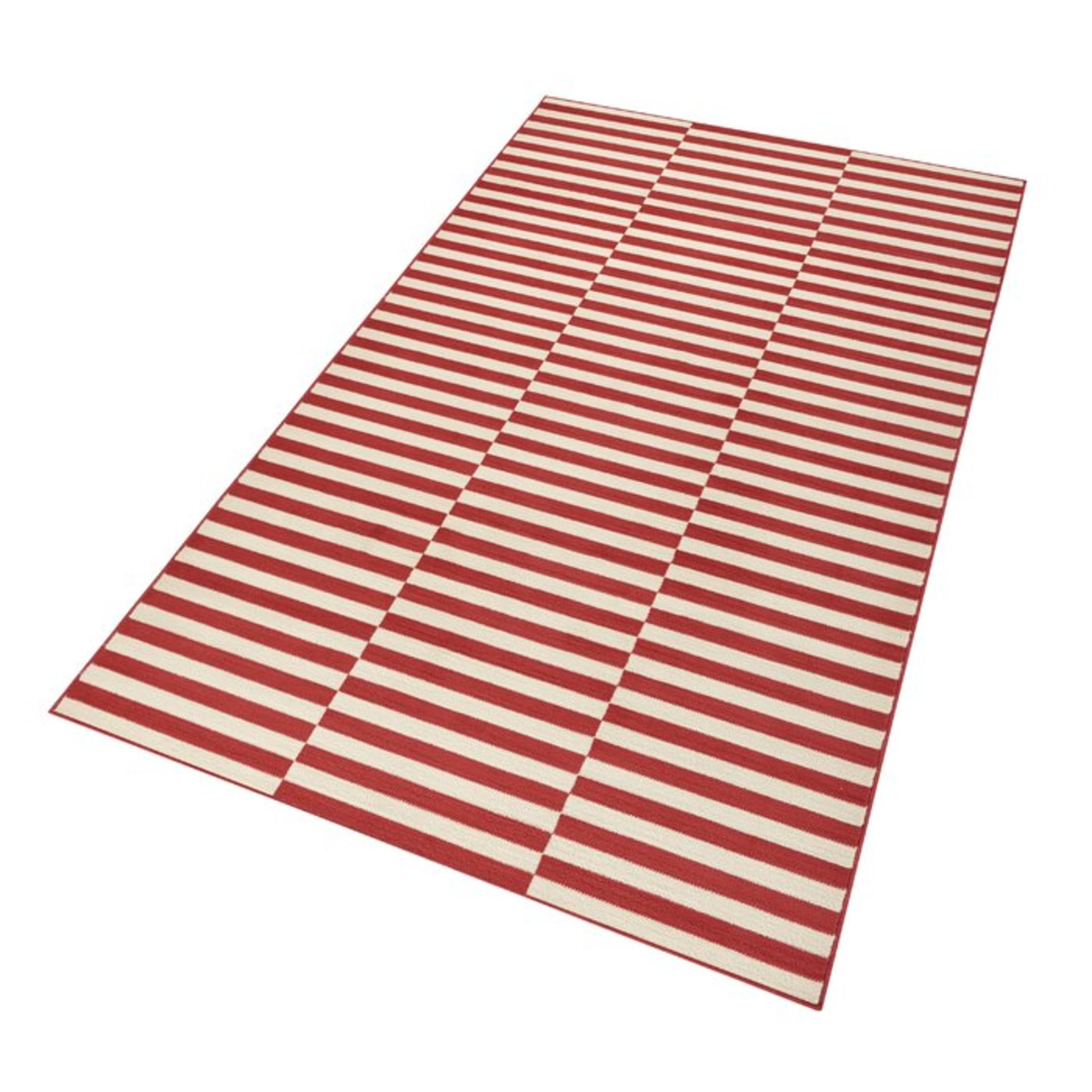 Panel Rug in Coral/Cream - RRP £34.99 - Image 2 of 2