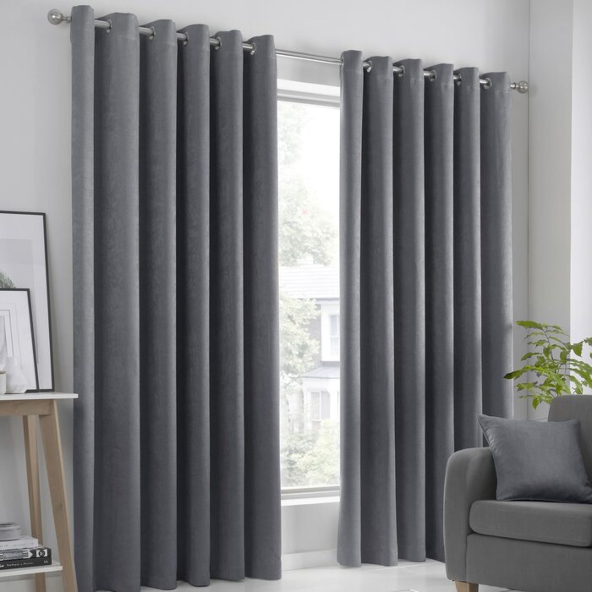 Ouida Eyelet Room Darkening Thermal Curtains (Set of 2) - RRP £30.99