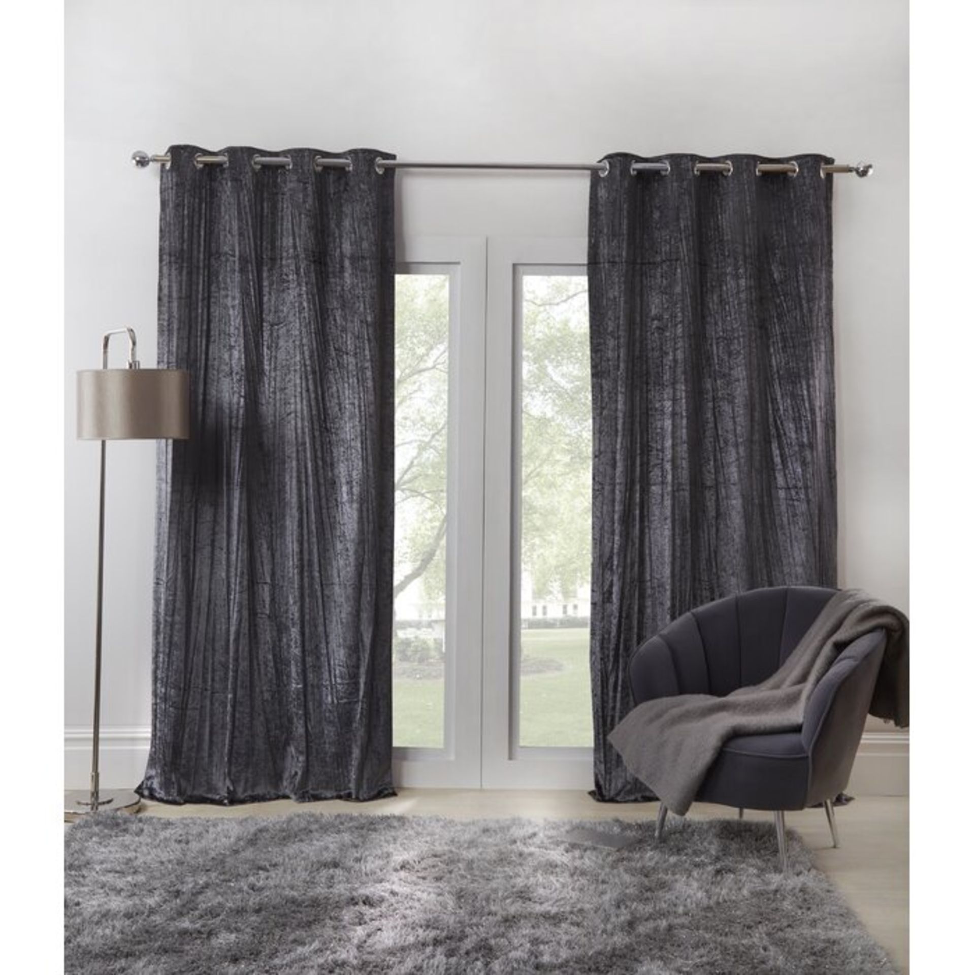 Crenwick Eyelet Room Darkening Curtains (Set of 2) - RRP £97.99
