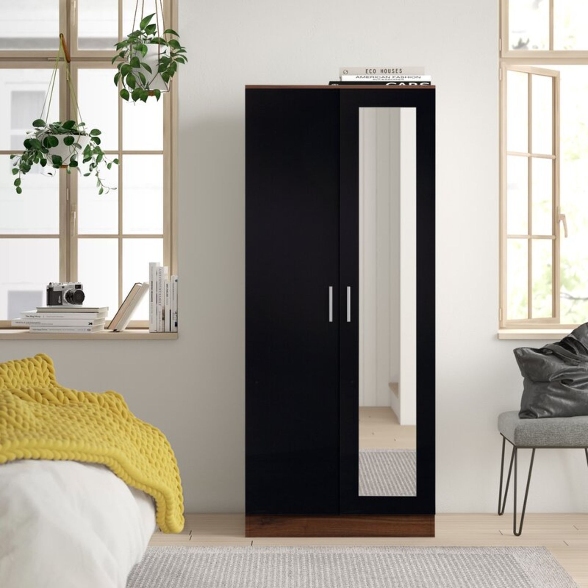 Eva Mirrored 2 Door Wardrobe - RRP £179.99