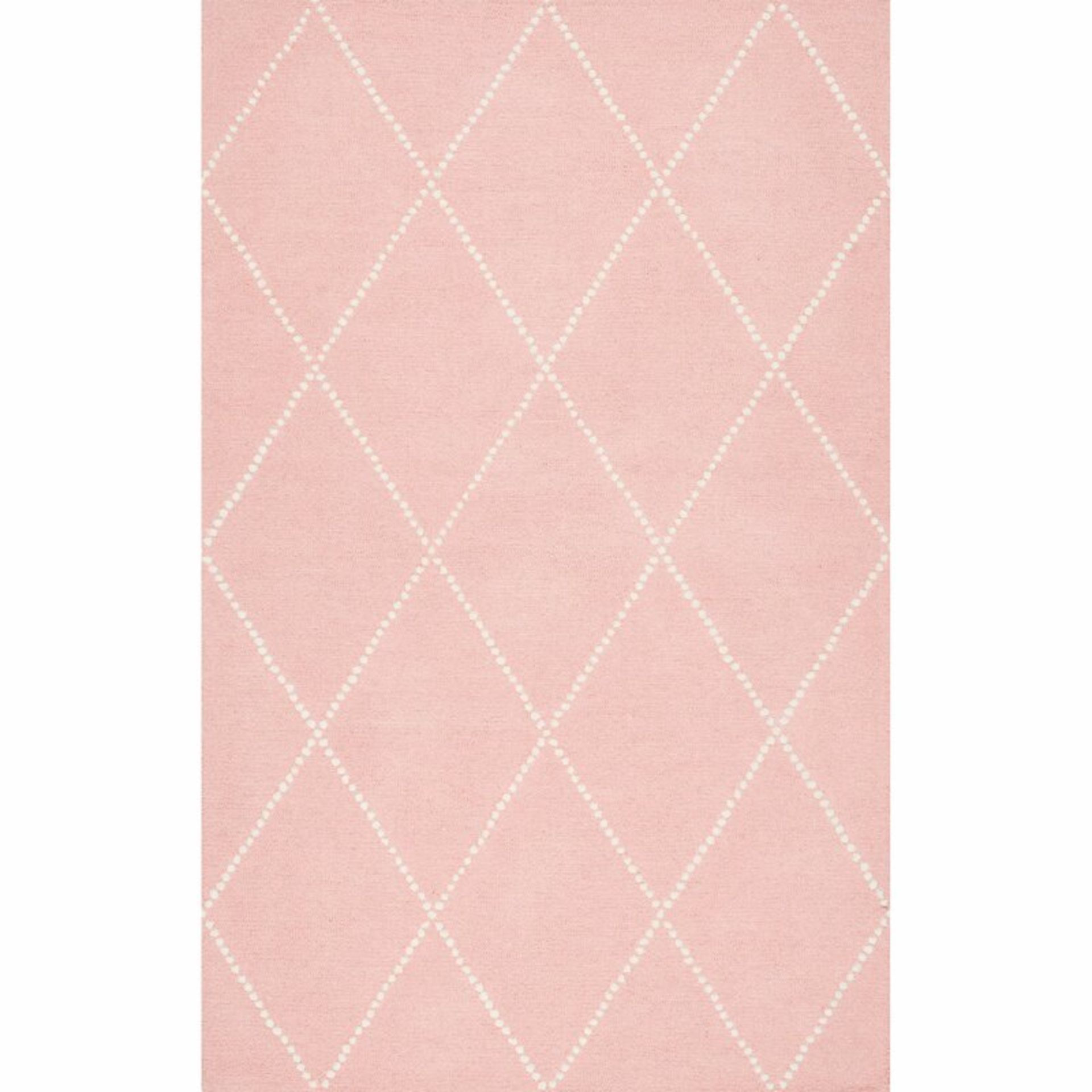 Longchamps Hand Tufted Wool Pink Rug - RRP £153.99 - Image 2 of 2