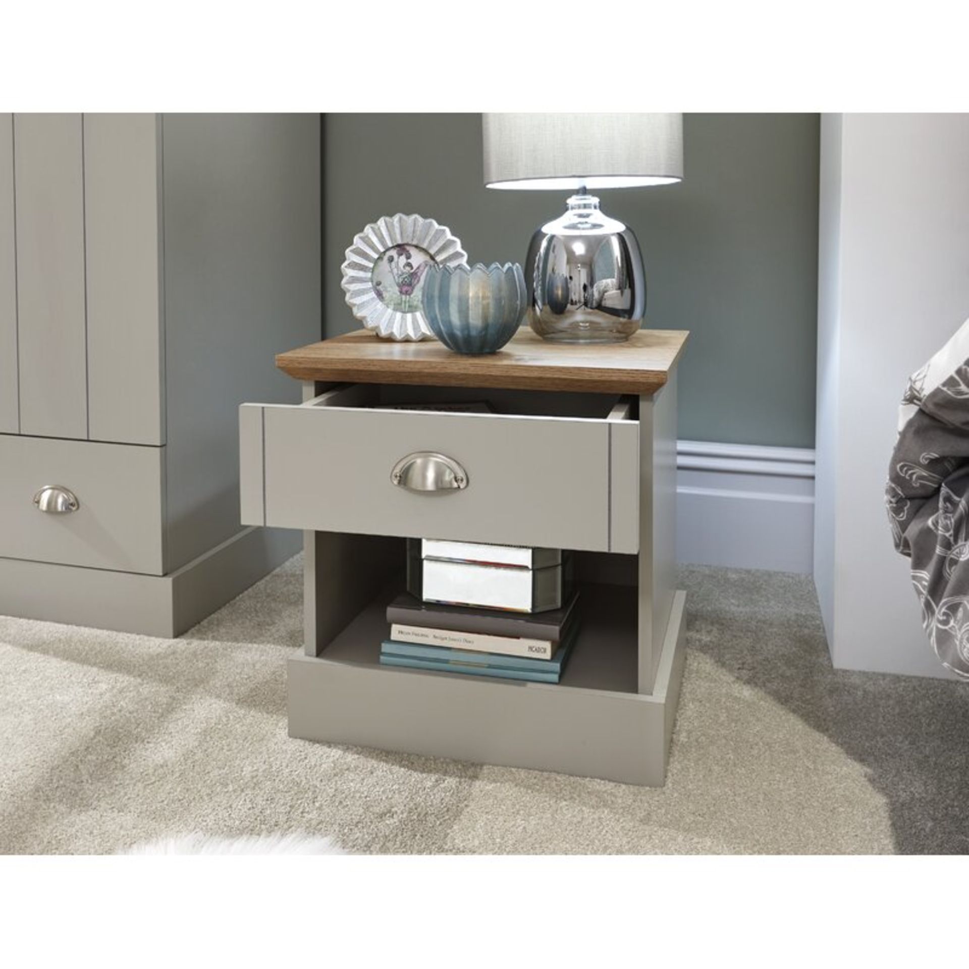 Chapin 1 Drawer Bedside Table - RRP £77.99 - Image 2 of 6