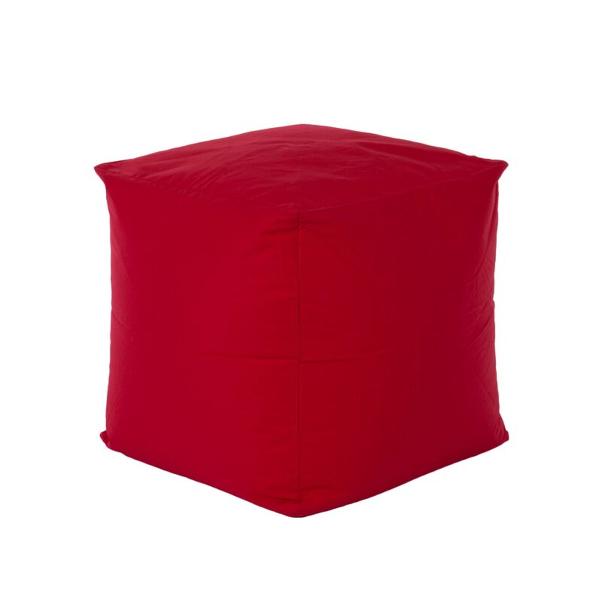 x2 Cube Bean Bag Chair Colour Red - RRP £24.99 Each