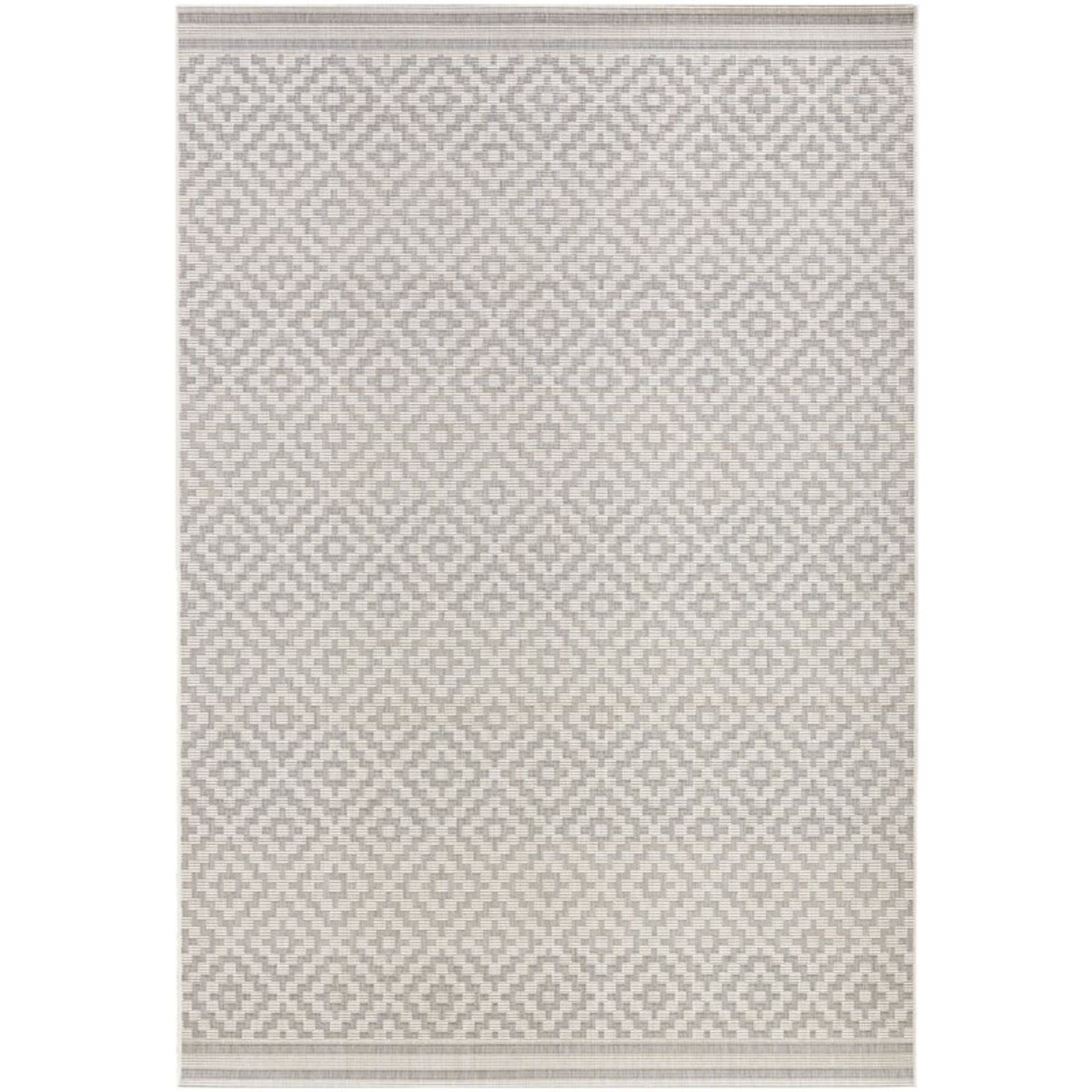 Meadow Flatweave Grey/Cream Rug - RRP £55.99