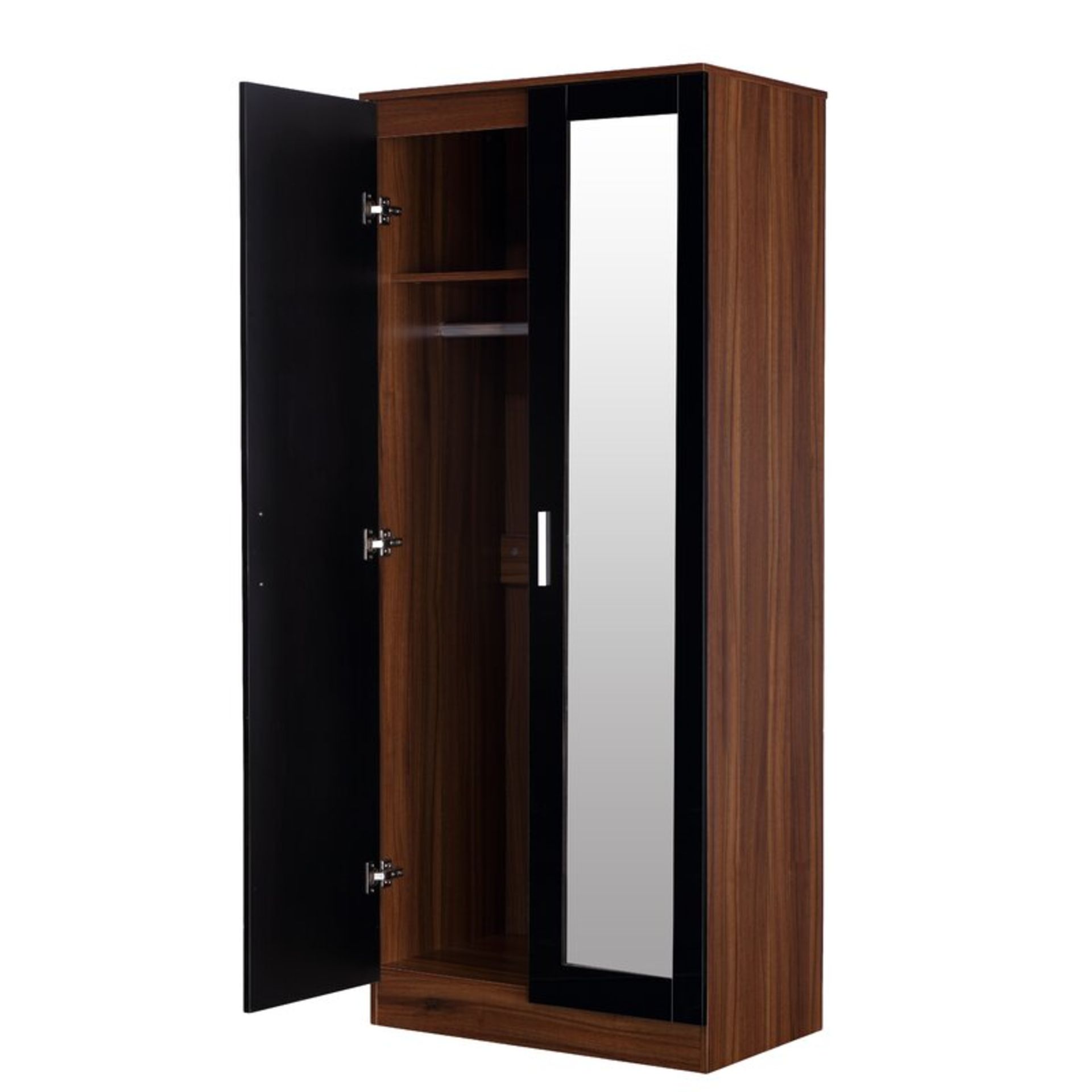 Eva Mirrored 2 Door Wardrobe - RRP £179.99 - Image 2 of 2