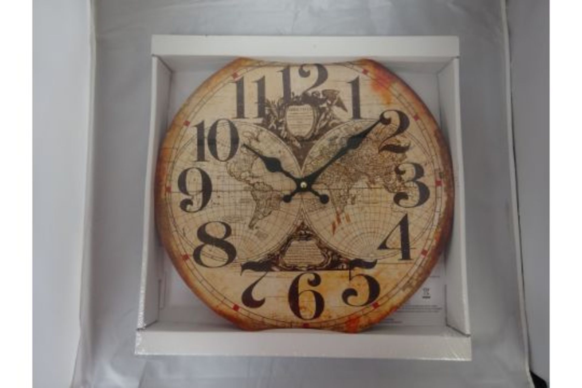 NEW OLD WORLD WALL CLOCK IN ORIGINAL PACKAGING - Image 2 of 2