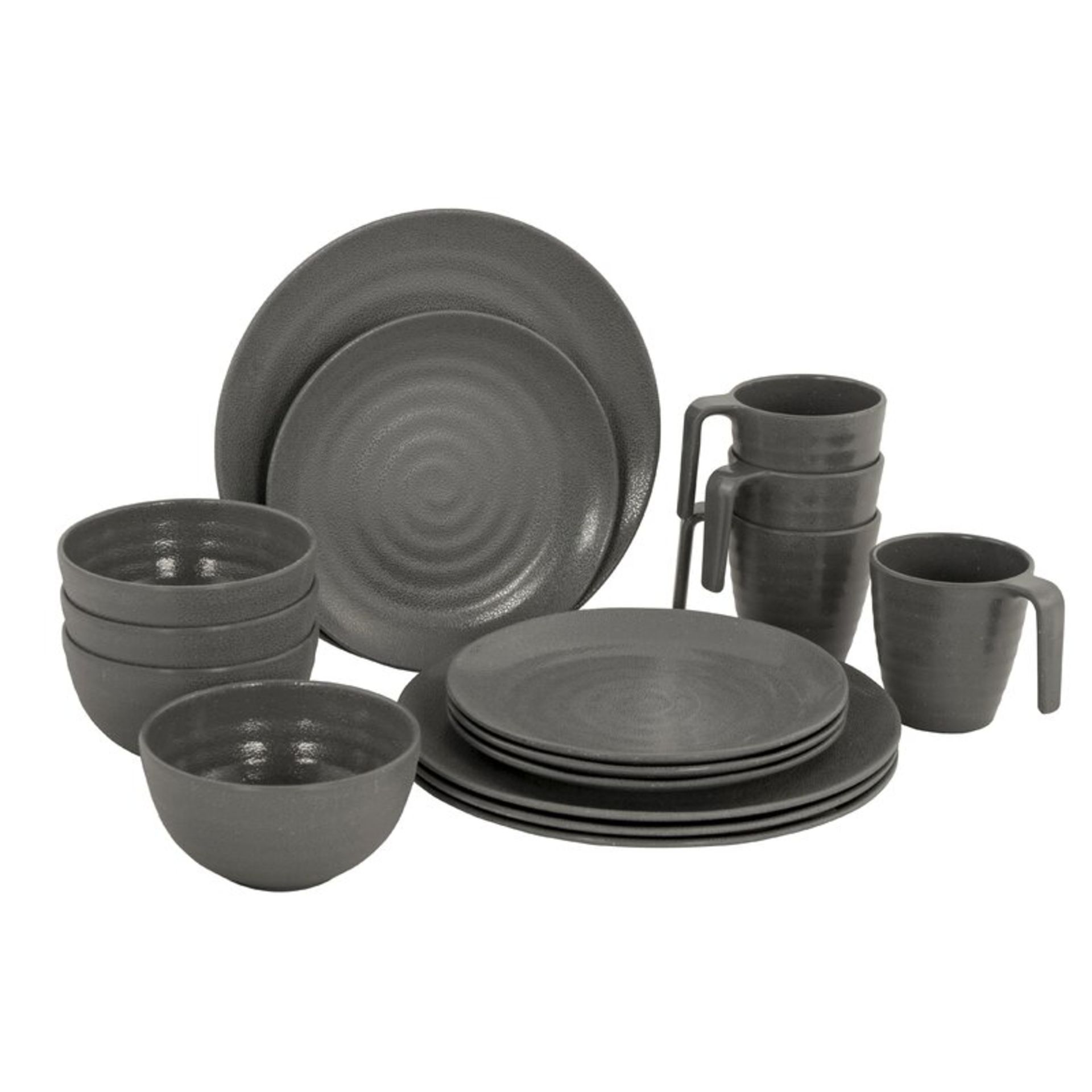 Shahid 16 Piece Melamine Dinnerware Set, Service for 4 - RRP £57.99