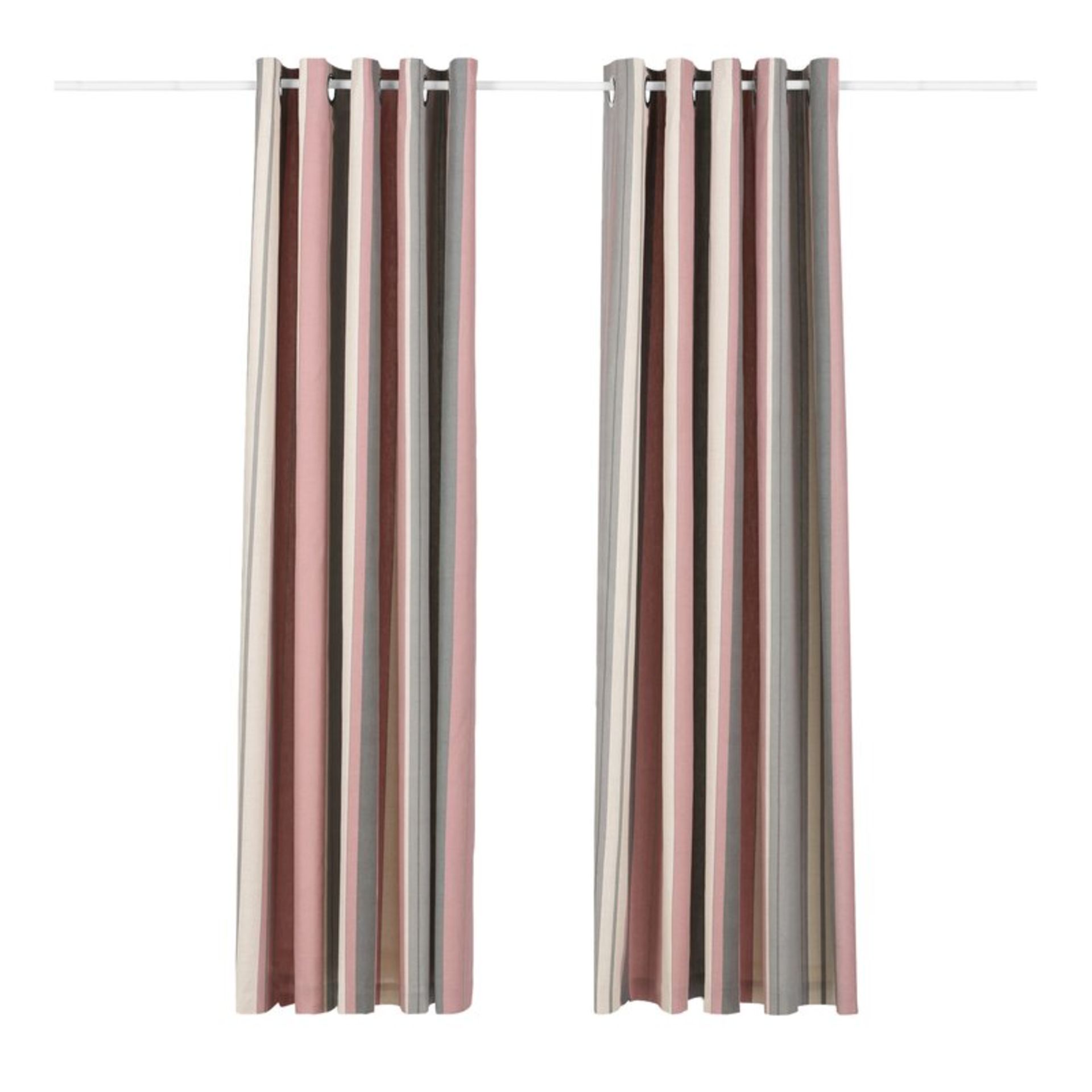 Ashlei 100% Cotton Lined Eyelet Curtains (Set of 2) - RRP £60.13 - Image 2 of 2