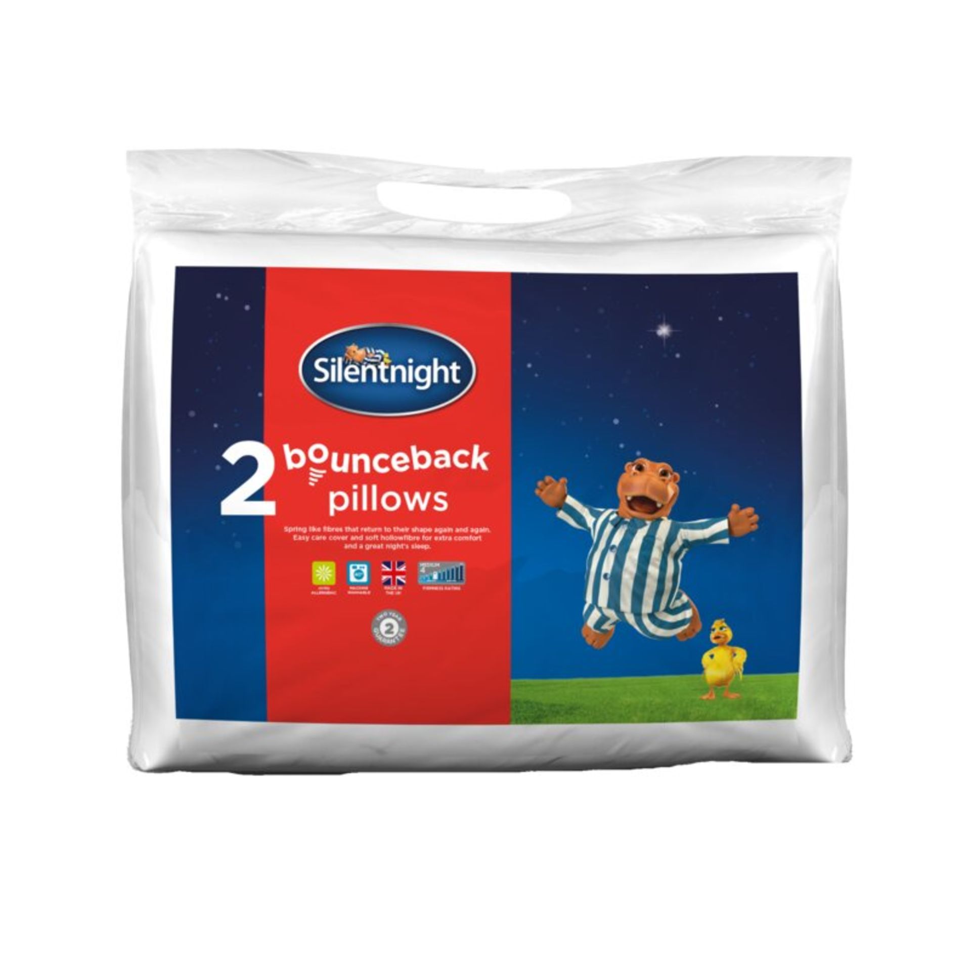 Bounceback Pillow 2 Pack (Set of 2) - RRP £23.99 - Image 2 of 2
