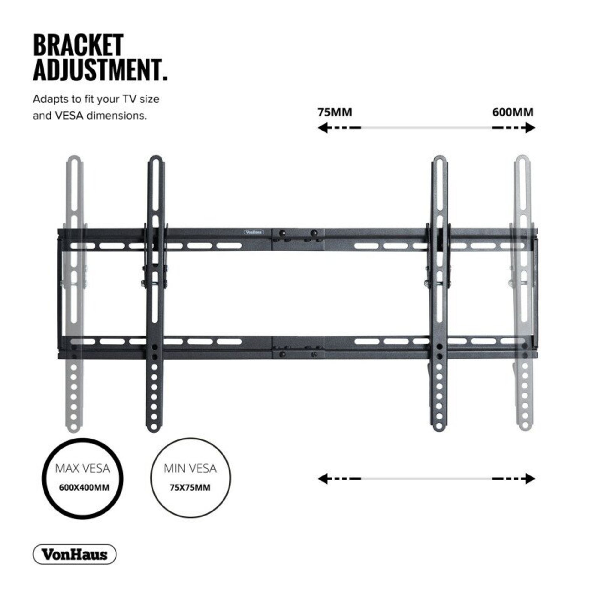 Tilt Universal Wall Mount for 32"-65" LED, LCD, Plasma TV - RRP £25.99 - Image 2 of 2