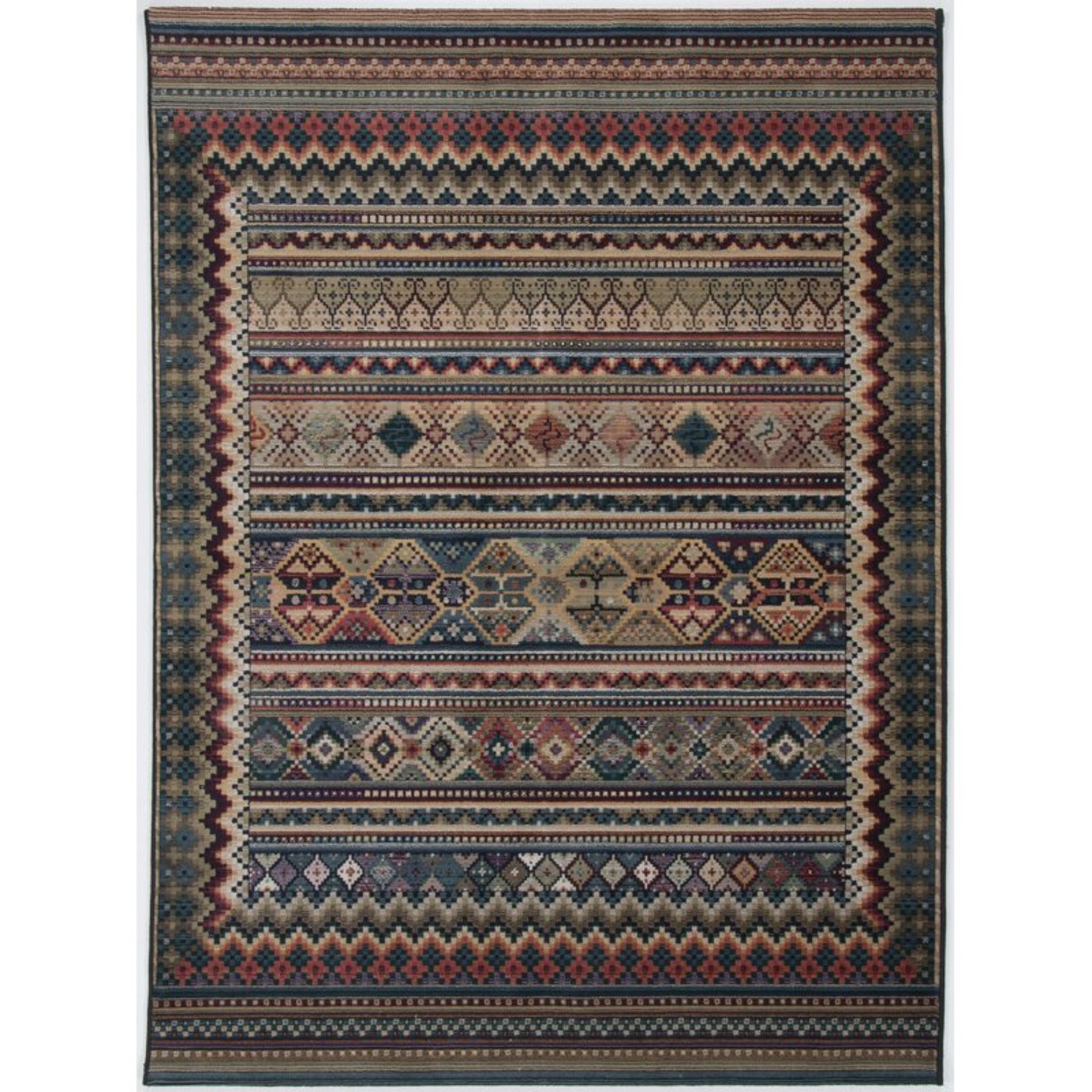 Lettie Woven Brown/Green Rug - RRP £117.99
