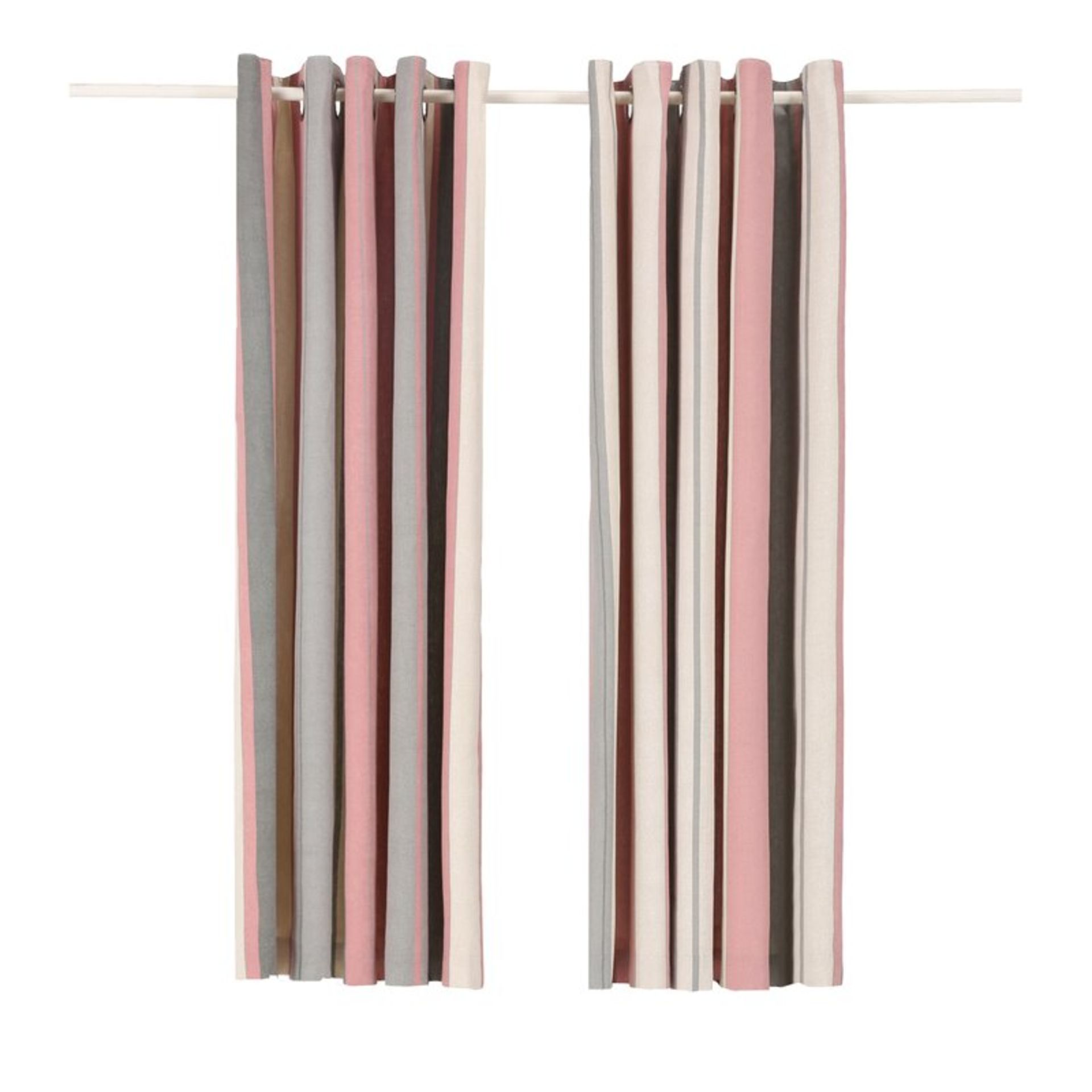 Ashlei 100% Cotton Lined Eyelet Curtains (Set of 2) - RRP £60.13