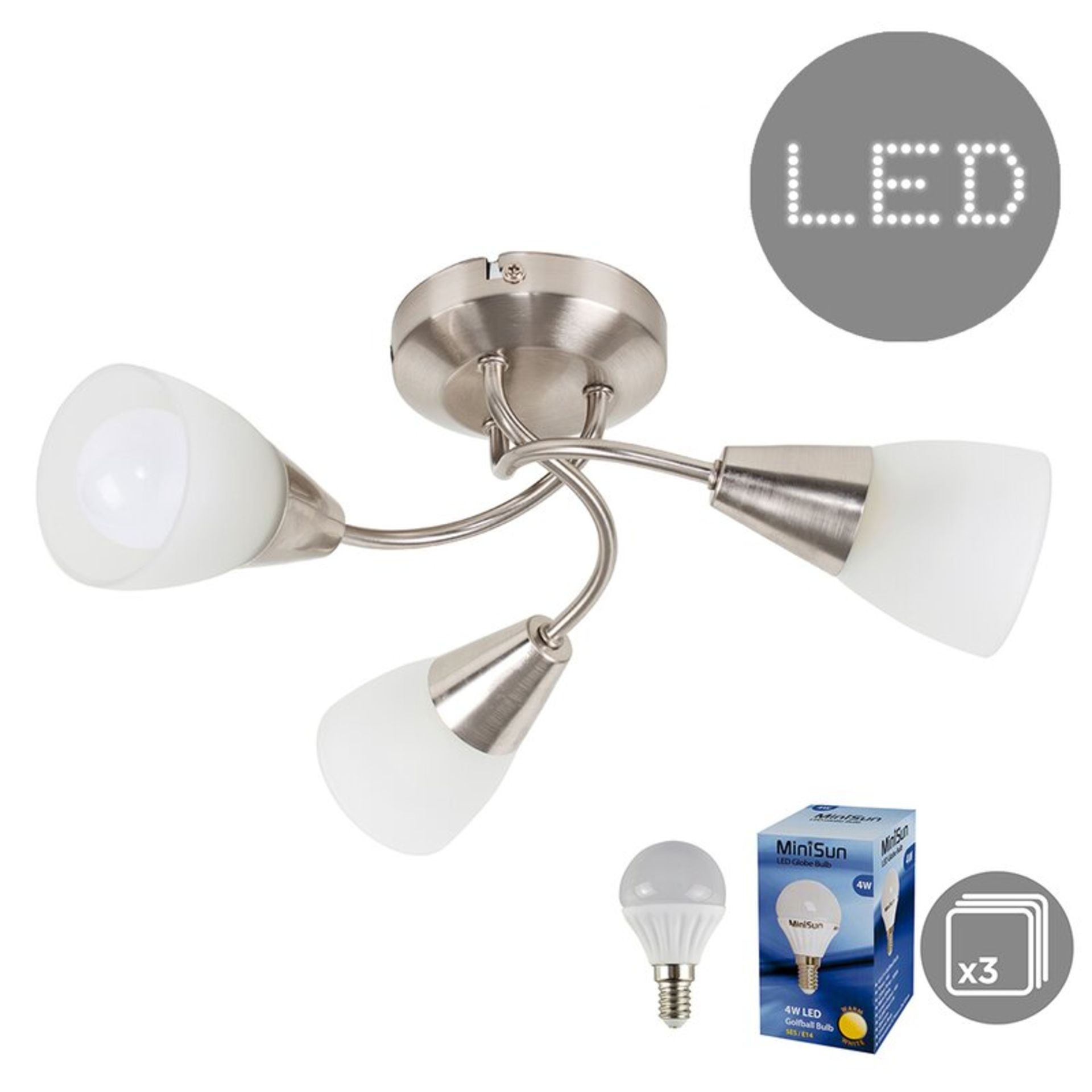 Lorraine 3-Light Ceiling Spotlight - RRP £39.99