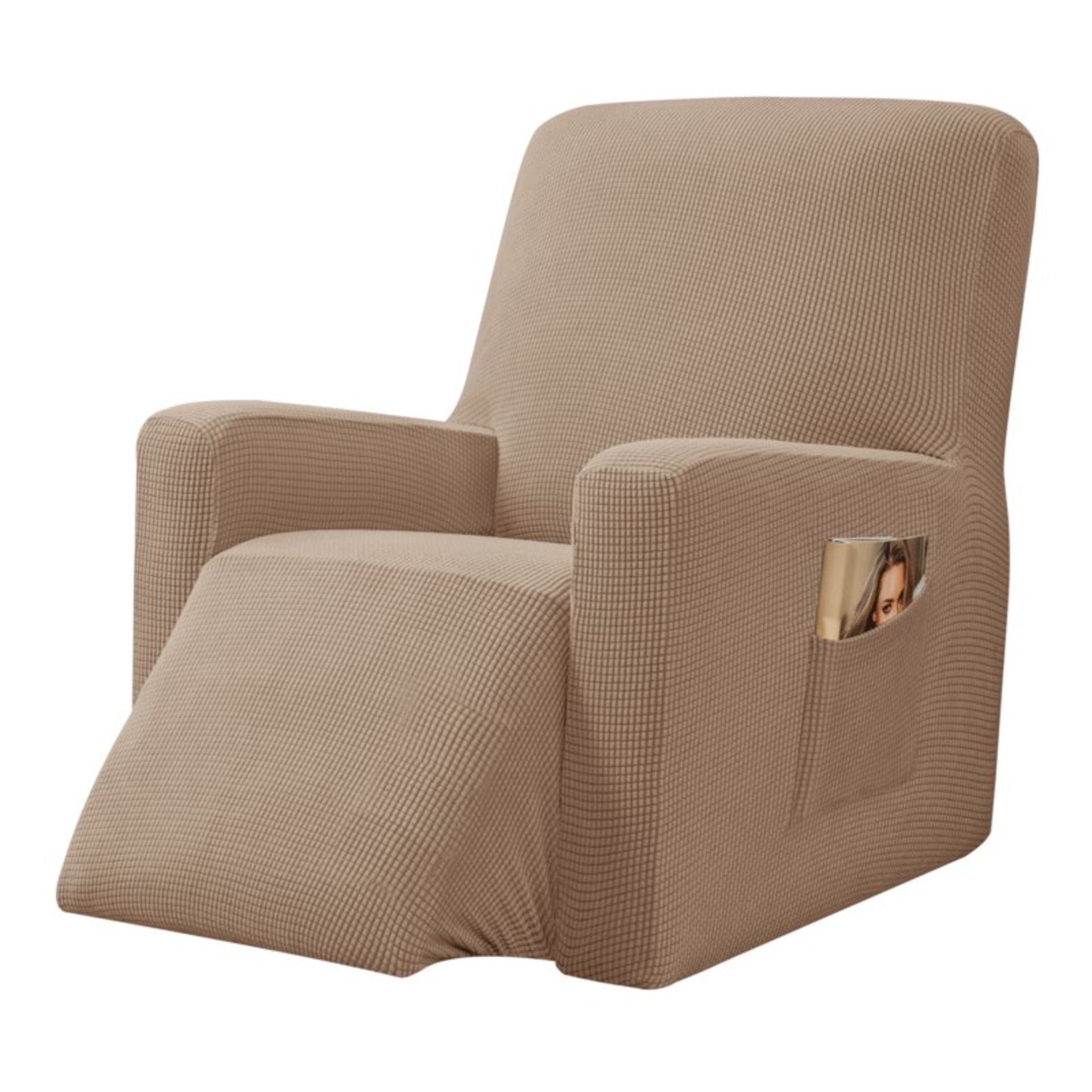 Jacquard Soft Stretchy Box Cushion Recliner Slipcover - RRP £46.99 Cover Only