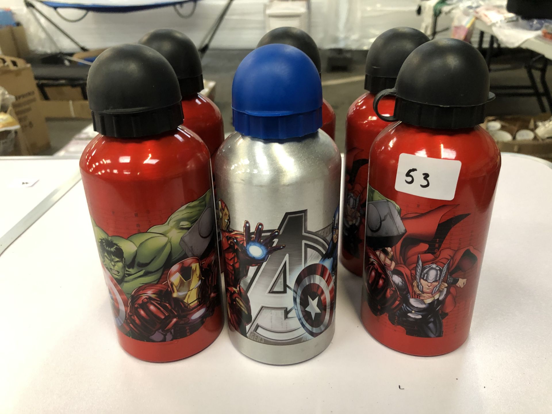 x 6 Avenger metal water bottles