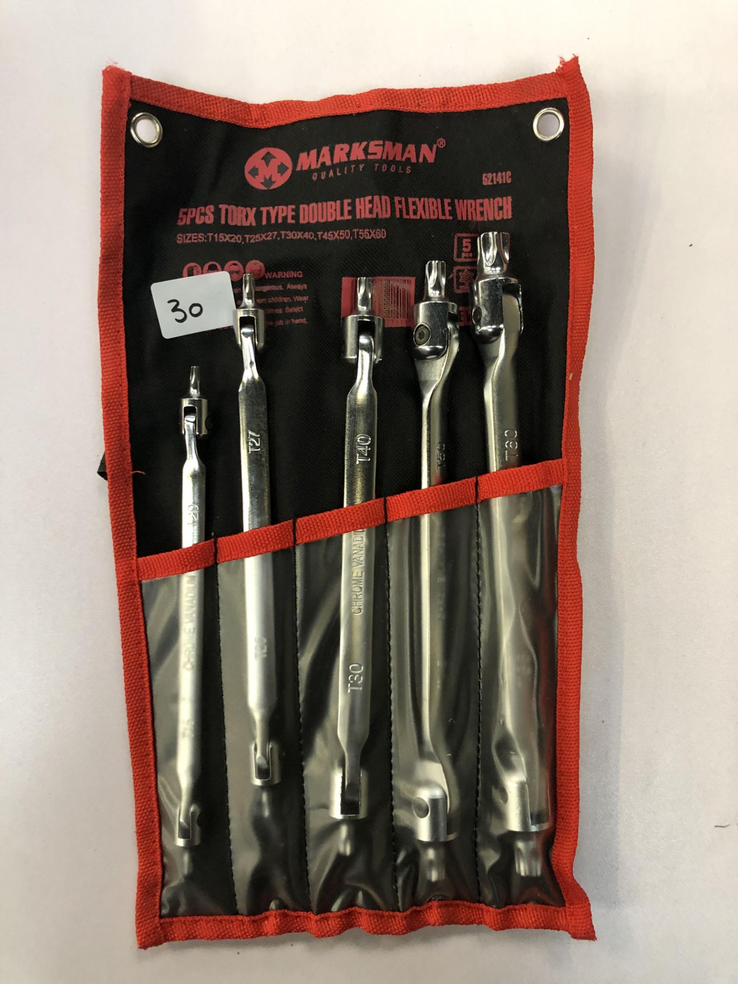 5pc Torque double head flexable wrench