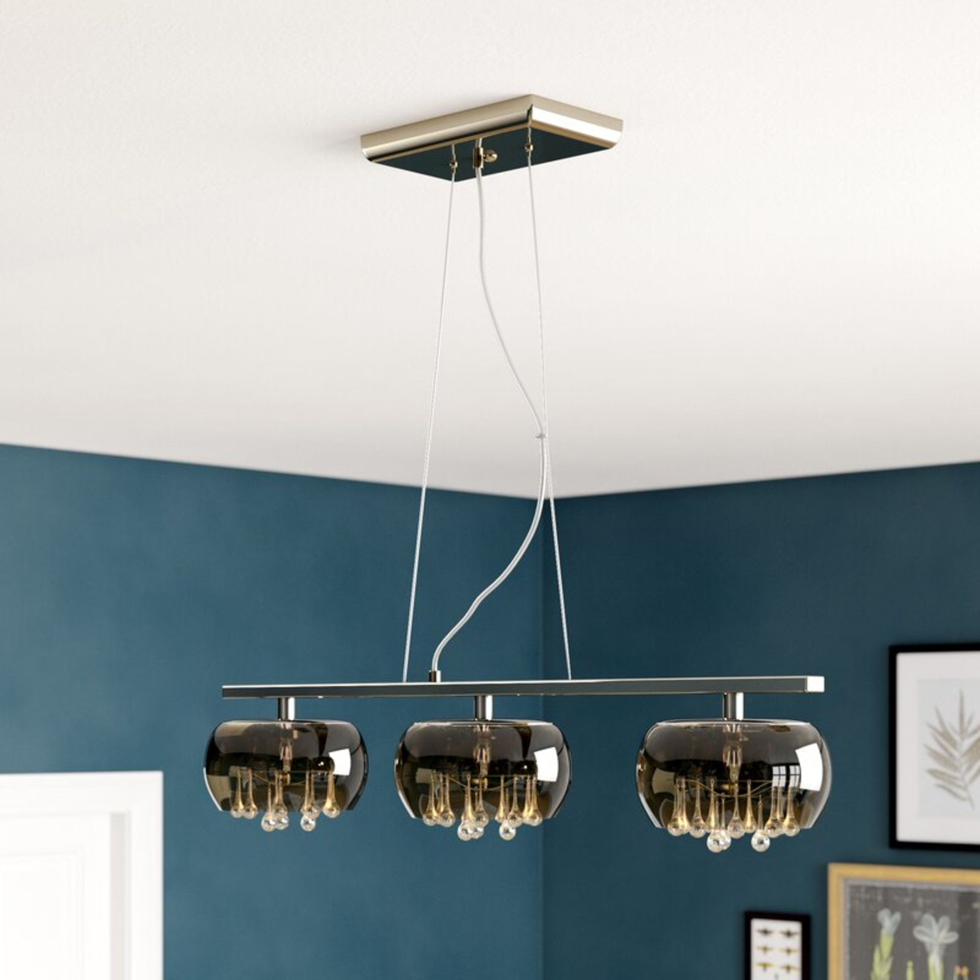 Bodden 3-Light Kitchen Island Pendant - RRP £309.99 - Image 2 of 2