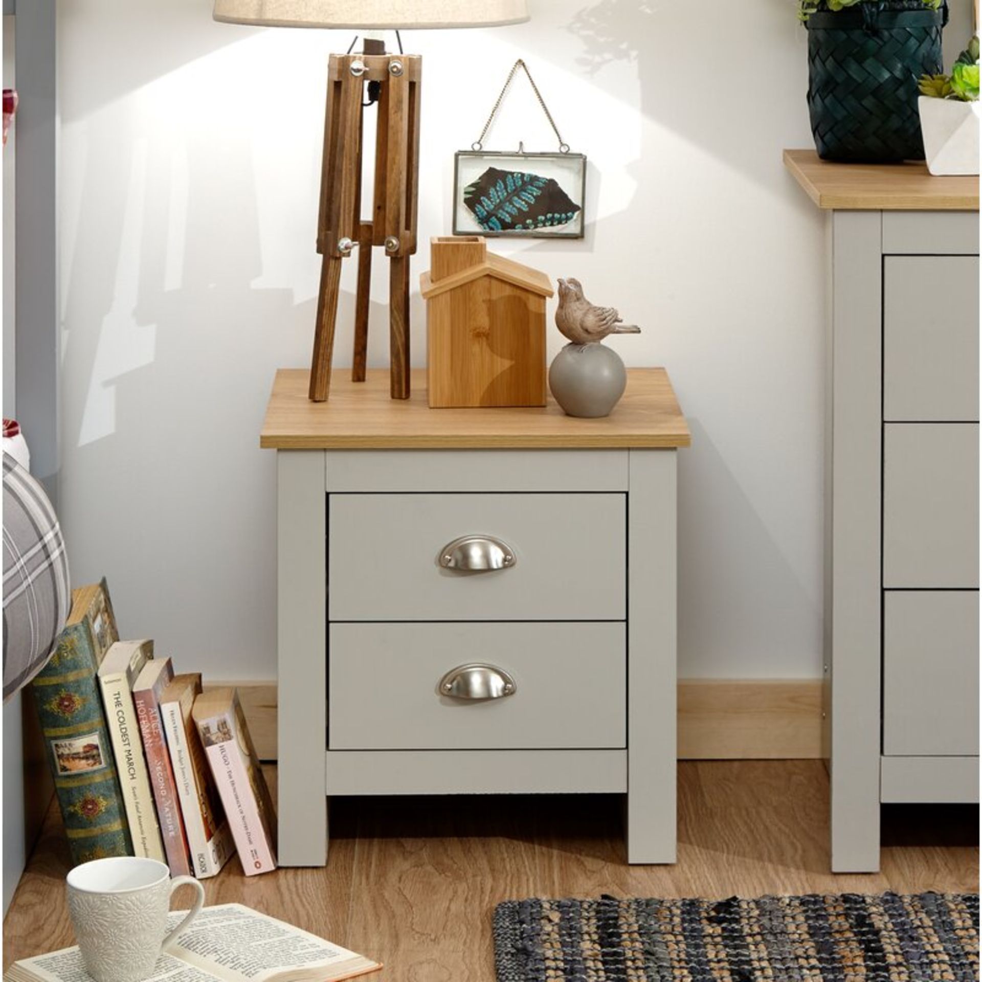 Loretta 2 Drawer Bedside Table - RRP £68.75