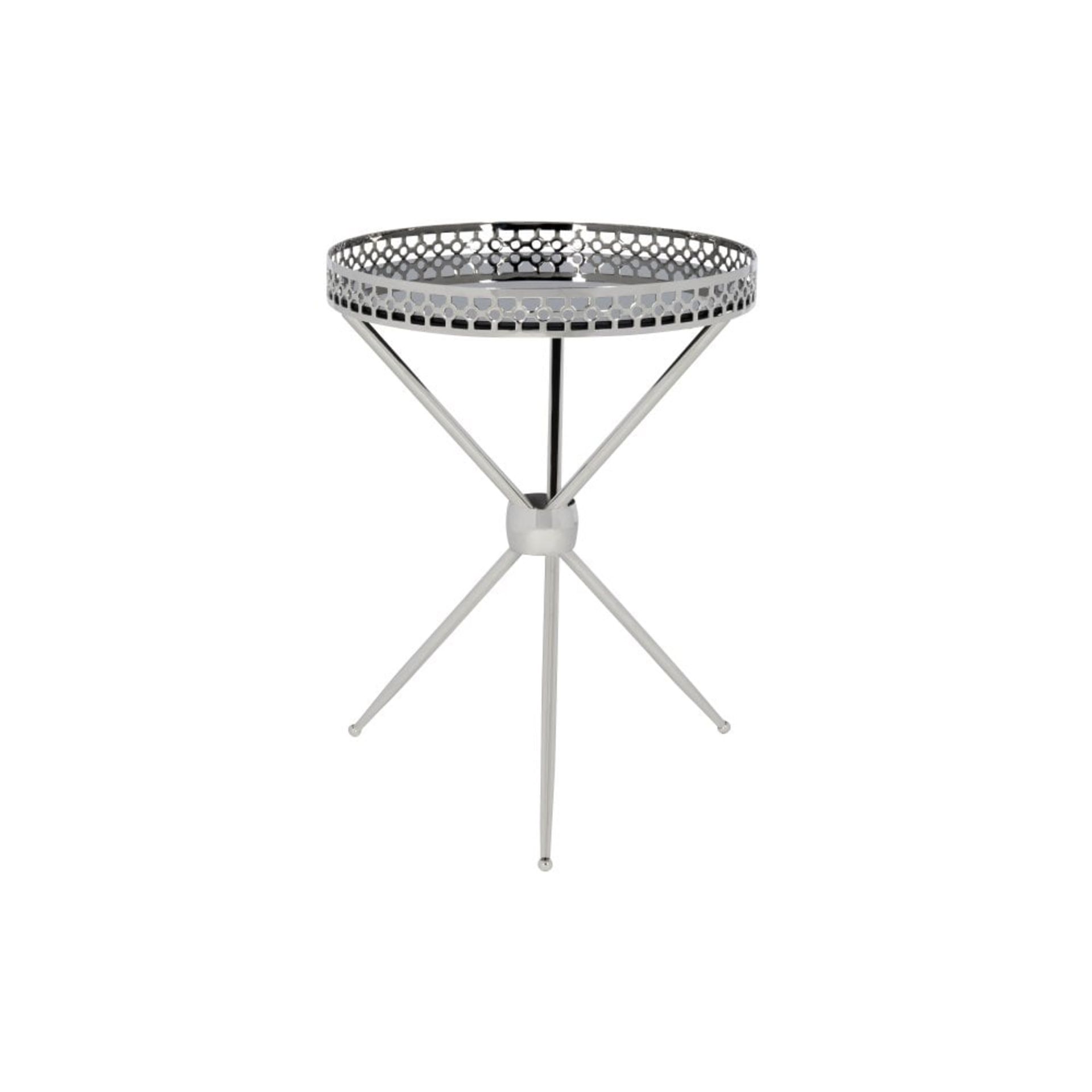 Bokara Side Table - Nickel - RRP £204.00