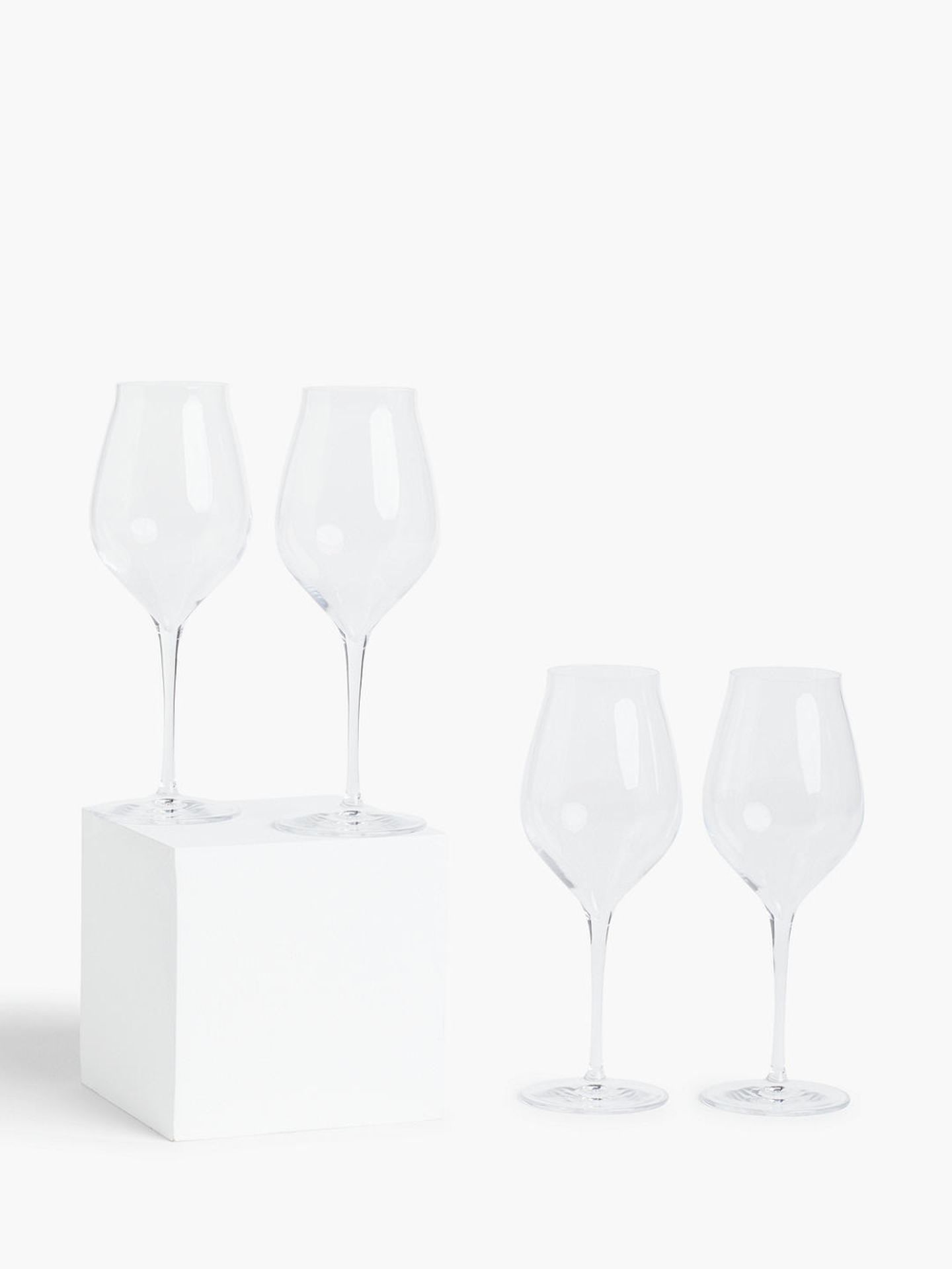 Brand New John Lewis & Partners Connoisseur Lighter Bodied Red Wine Glasses, Set of 4, 450ml, - Image 2 of 2