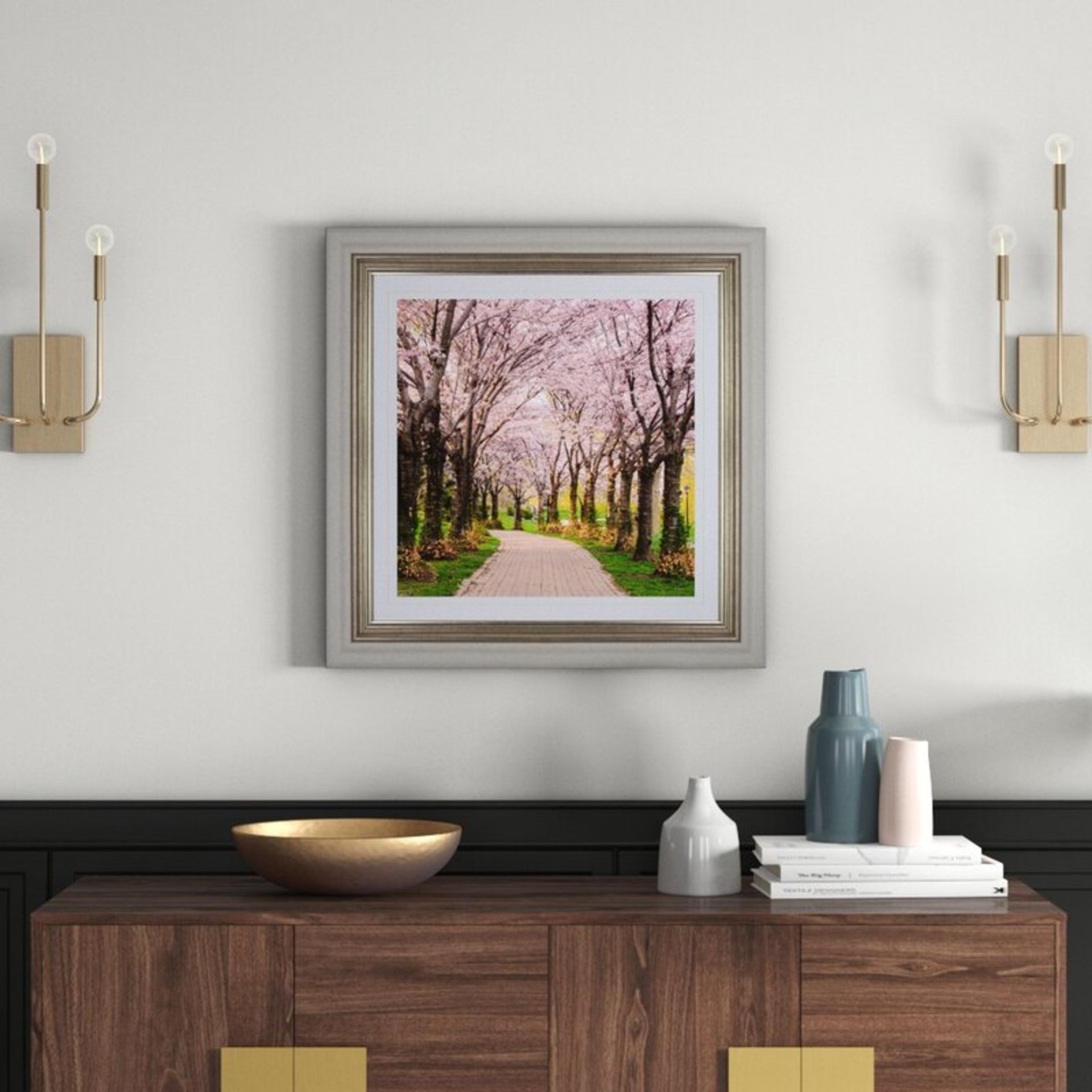 CHERRY BLOSSOM TRAIL' FRAMED PHOTOGRAPHIC PRINT - RRP £120 - Image 2 of 2