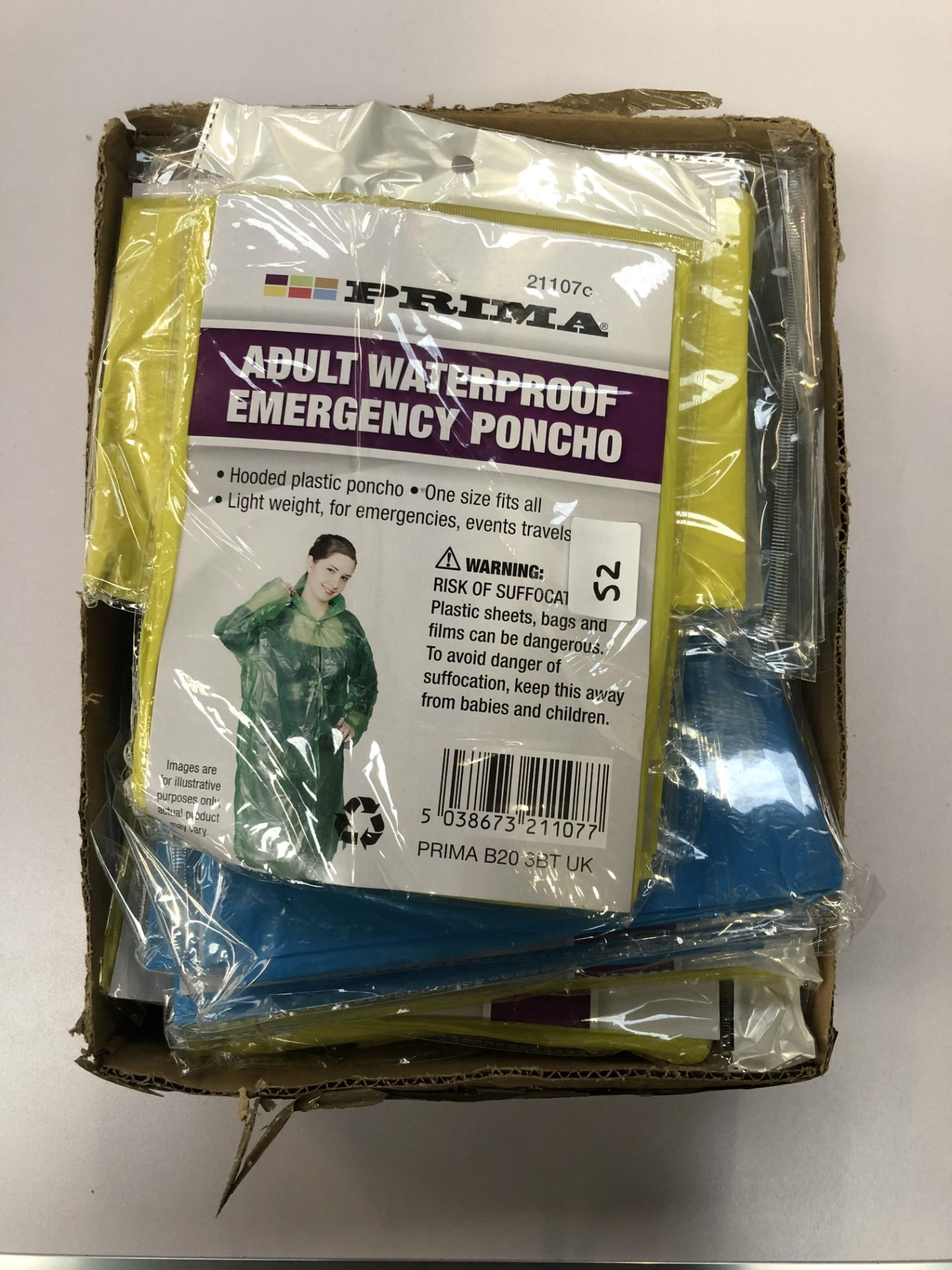 Box adult waterproof emergency ponchos