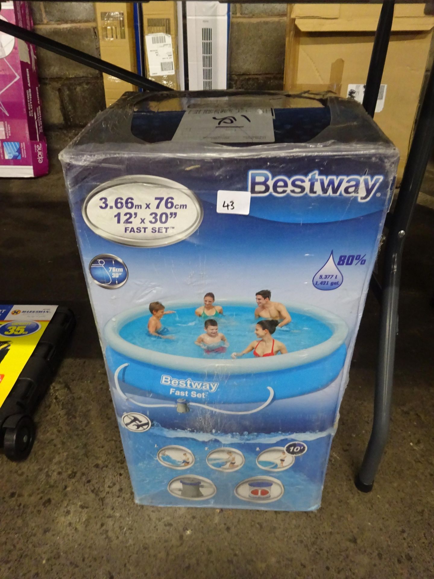 The Best Way 3.6m x 76cm Paddling Pool