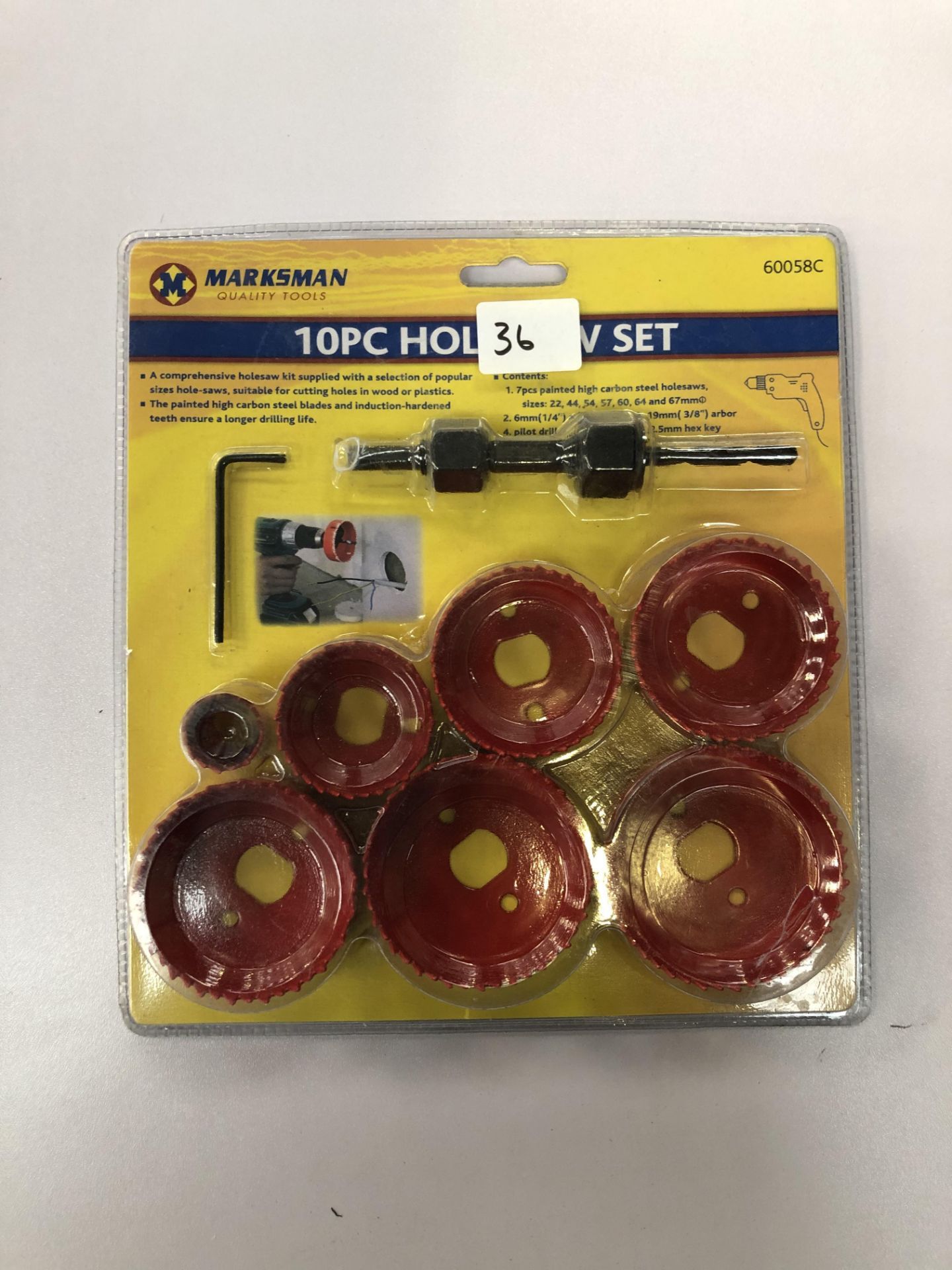 10pc Holesaw set