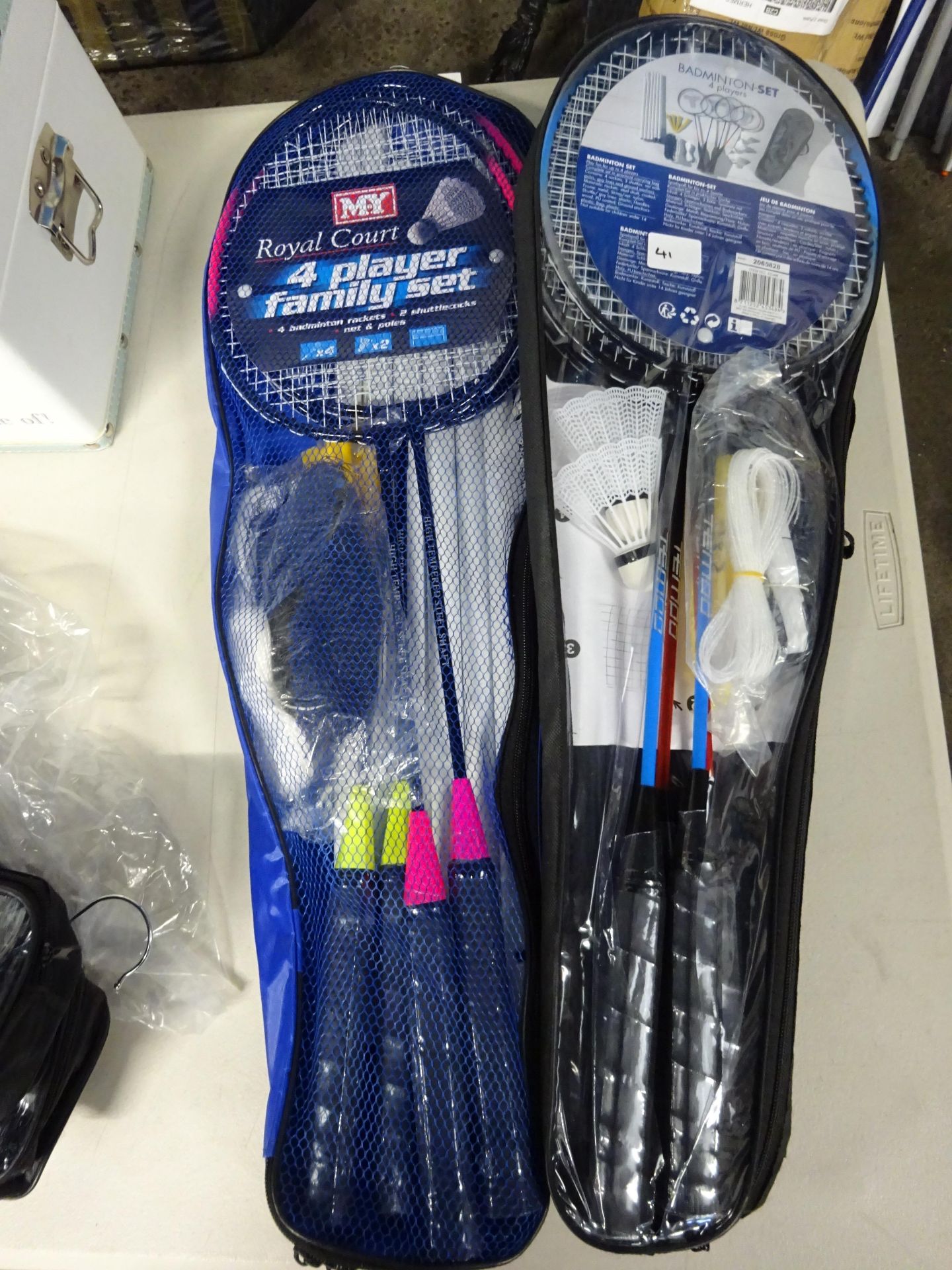 x 2 pairs badmington racket sets