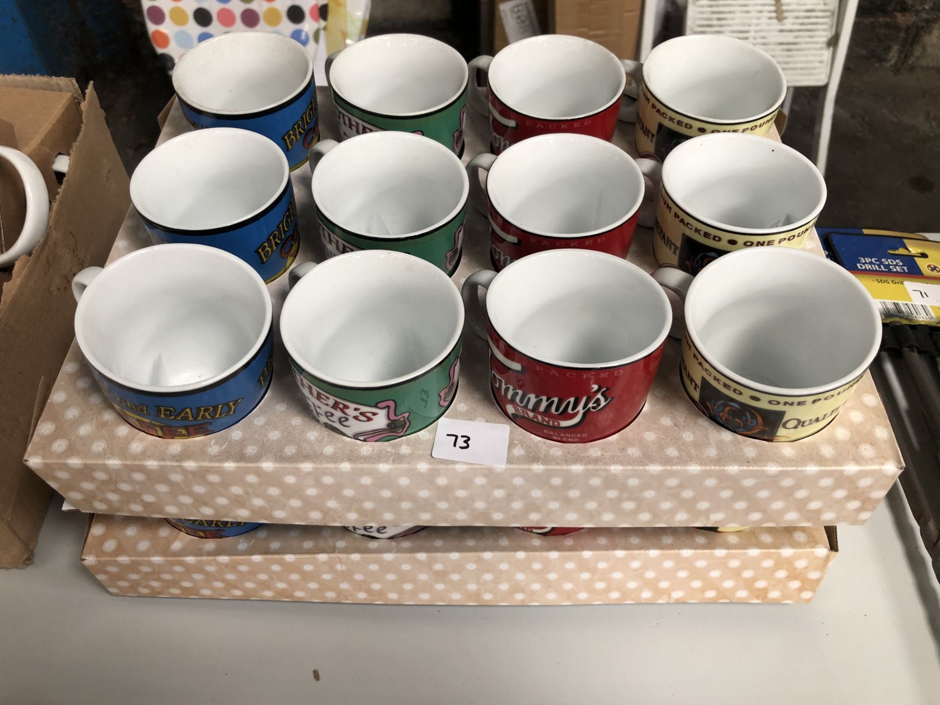 x 2 trays of mugs