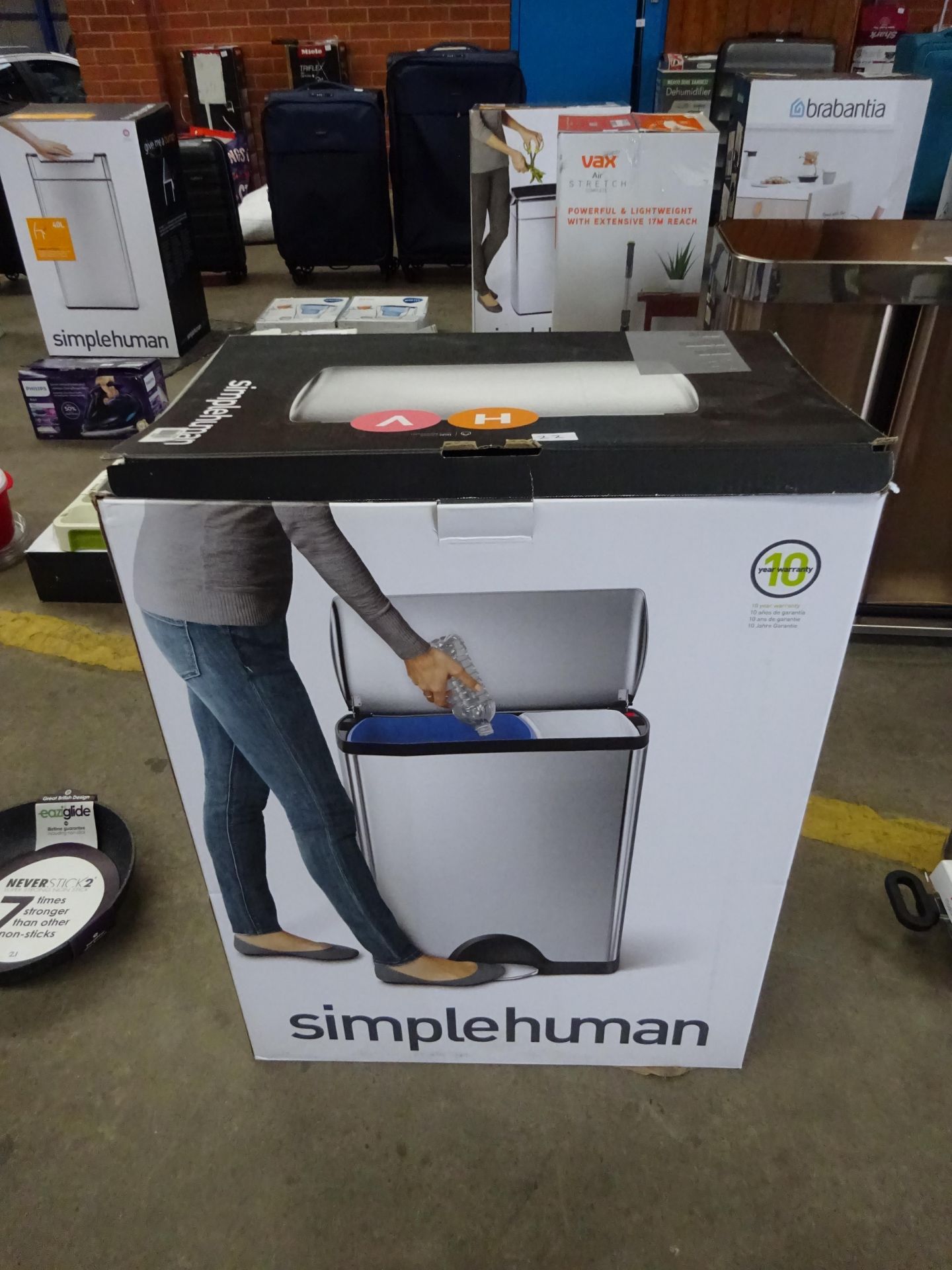 Simple human dual compartment step can 46L - RRP £119.00