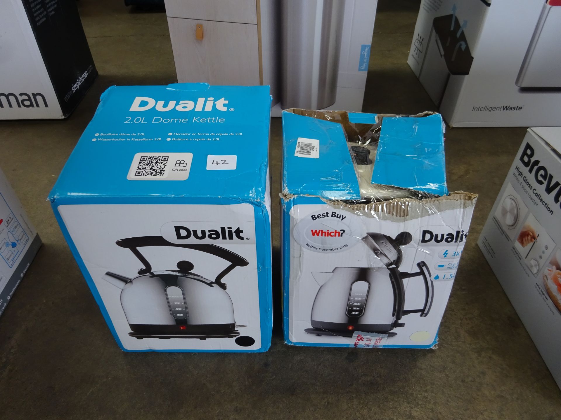 x 2 Dualit Dome kettles - RRP £85.00