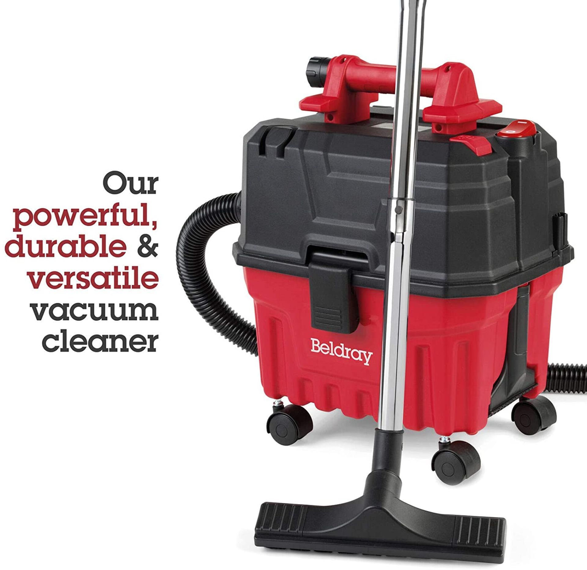 Brand New Beldray Wet & Dry 3-in-1 Caddy Vacuum Cleaner with Blow Function | Accessories - Image 2 of 2