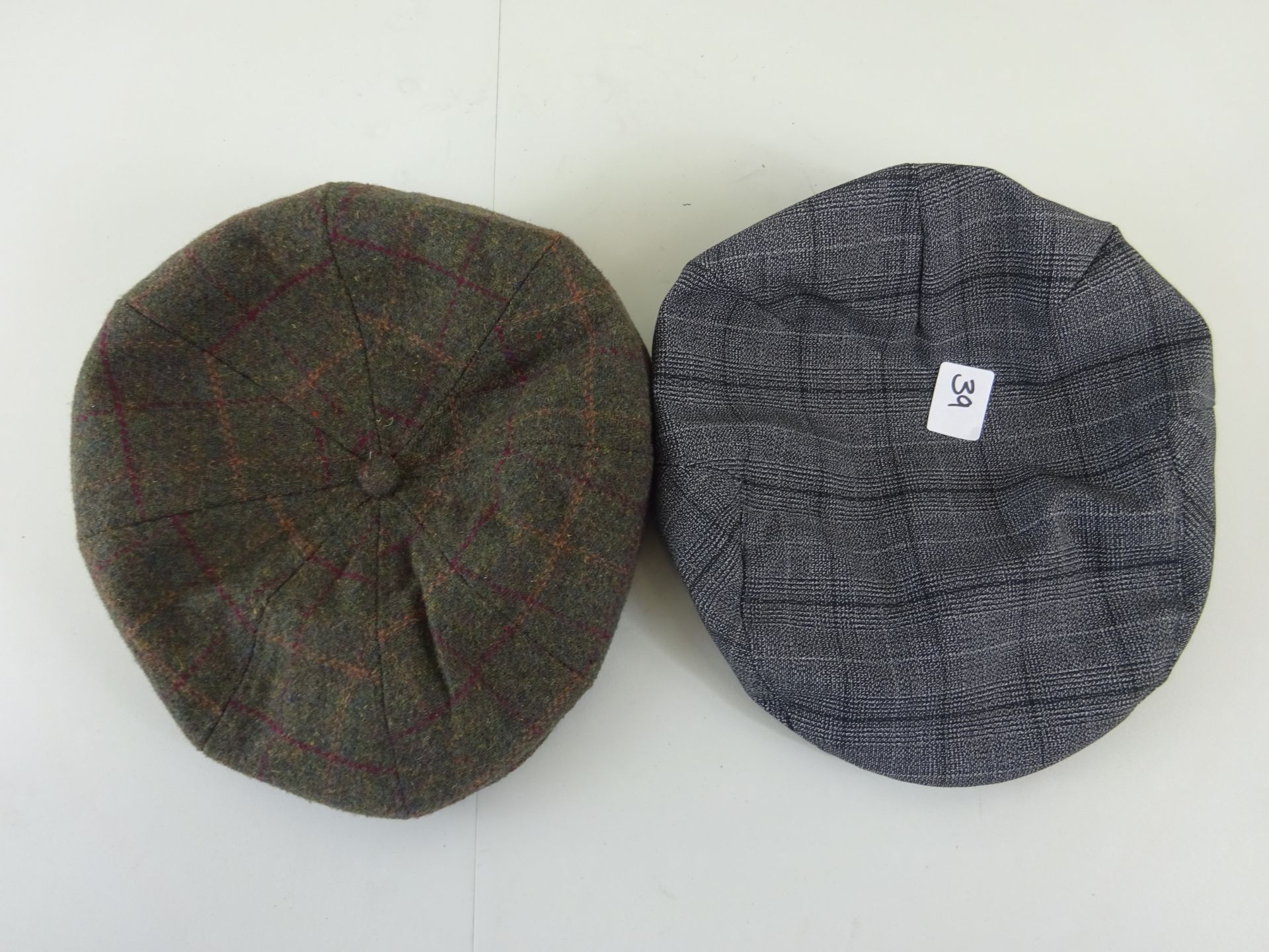 x 2 mens flat caps - RRP £15.00 each