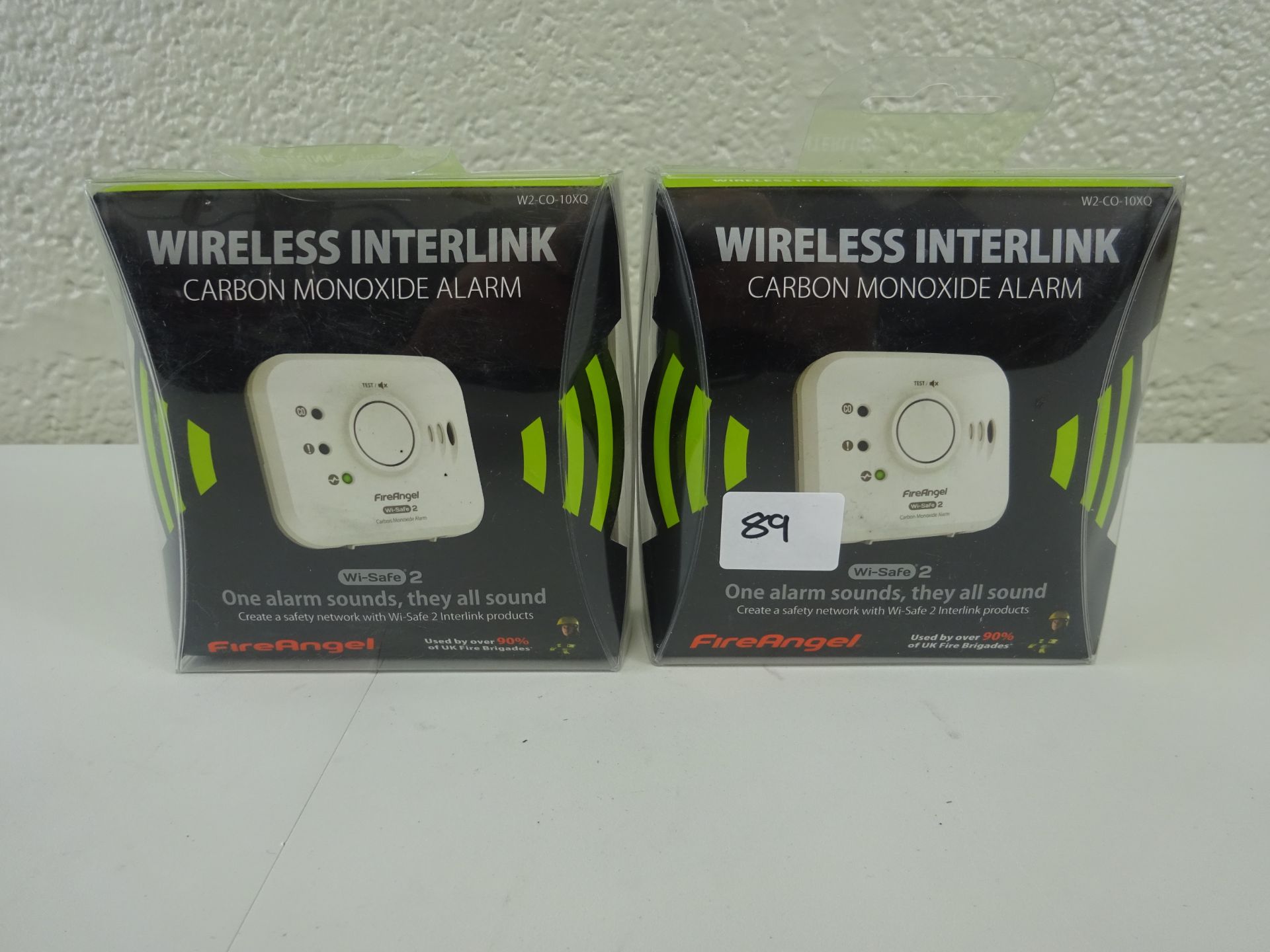 x 2 Fire angel wireless interlink carbon monoxide alarm - RRP £49.99 each