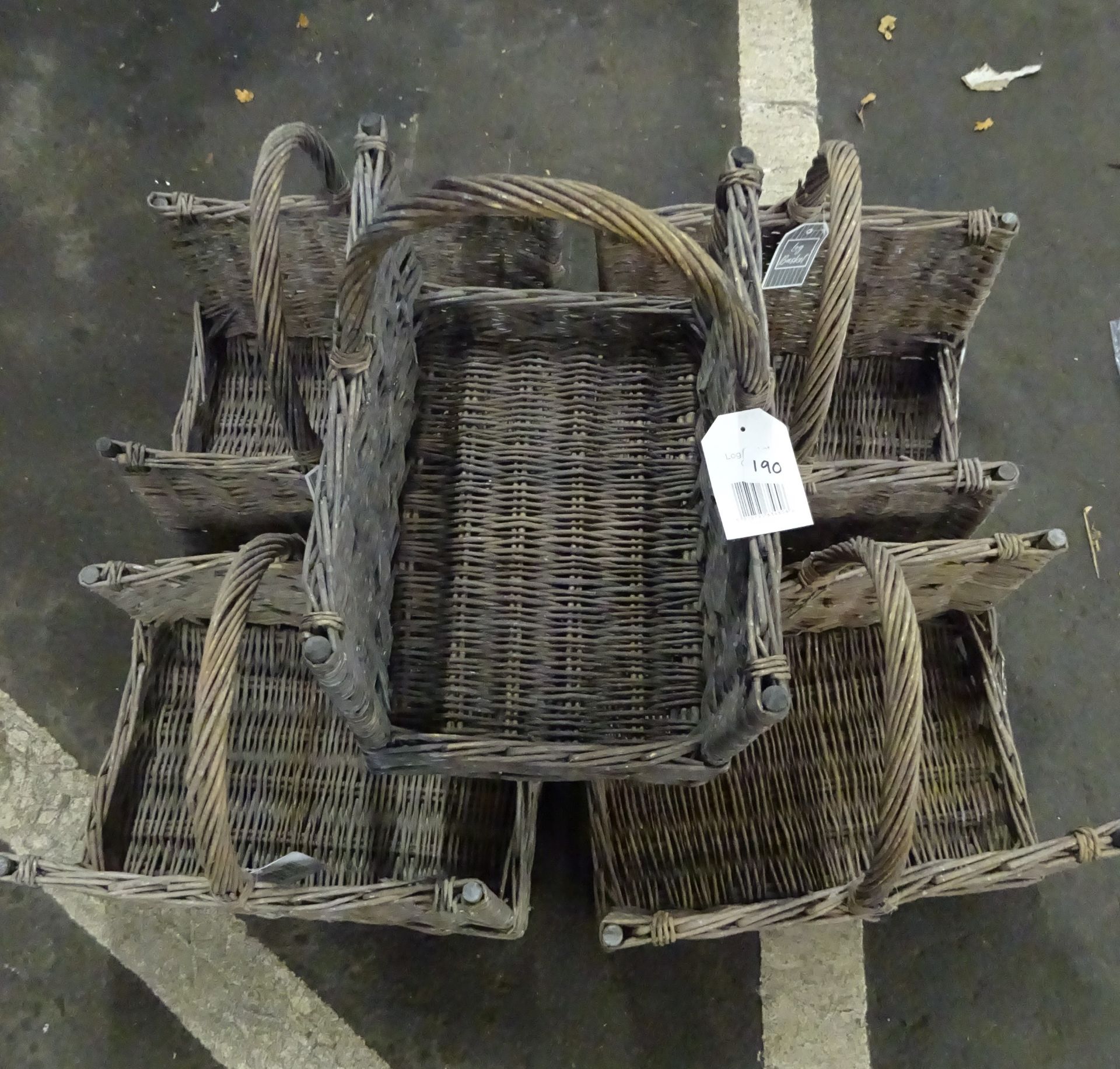 X5 WICKER LOG BASKETS