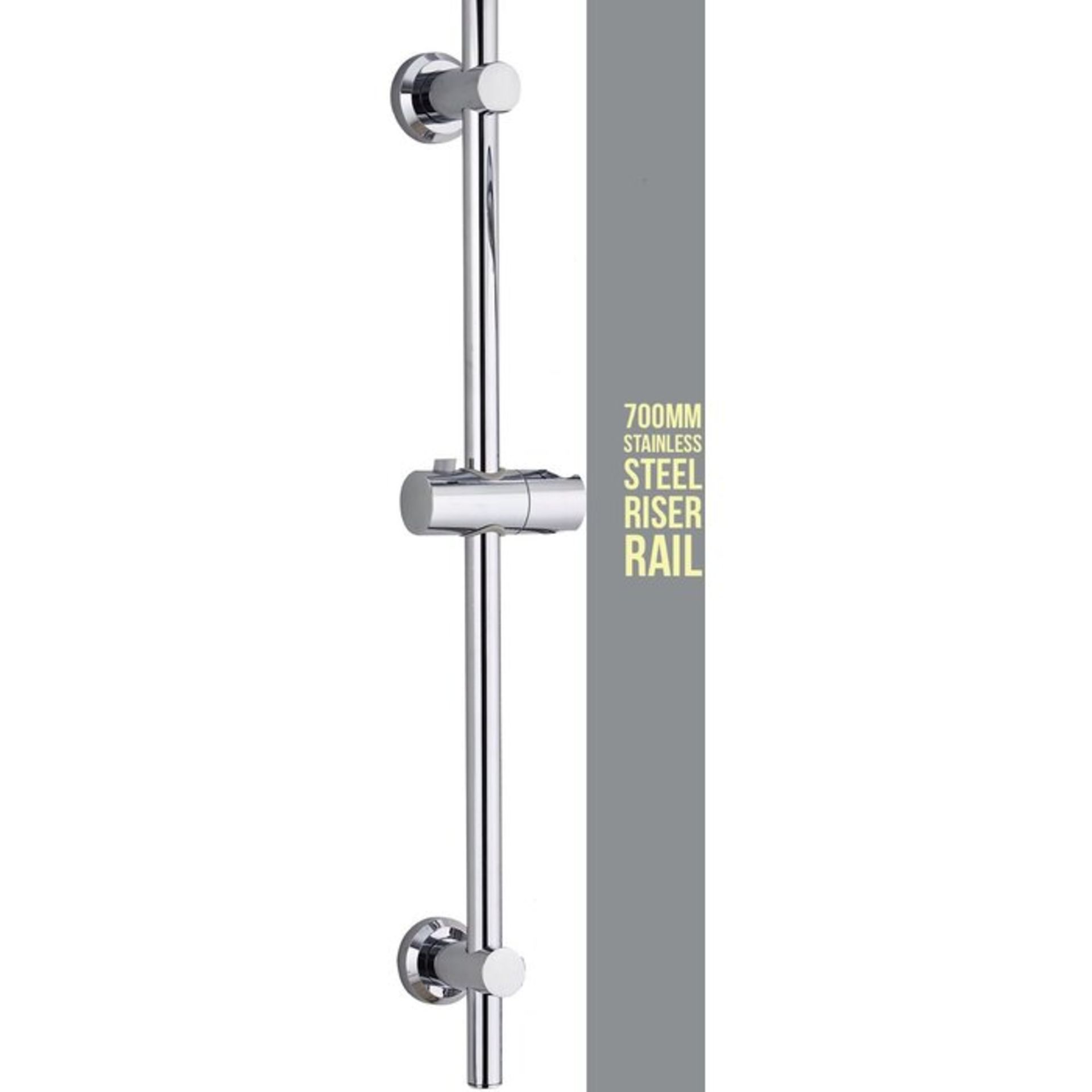 Brenda Adjustable Stainless Steel Shower Riser Rail - RRP £14.99 - Image 2 of 2