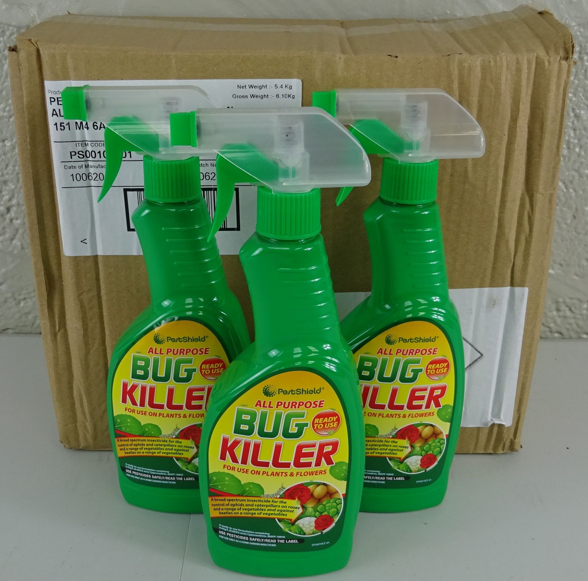 Brand New Box X12 450ml Bottles Of Pestshield All Purposed Bug Killer
