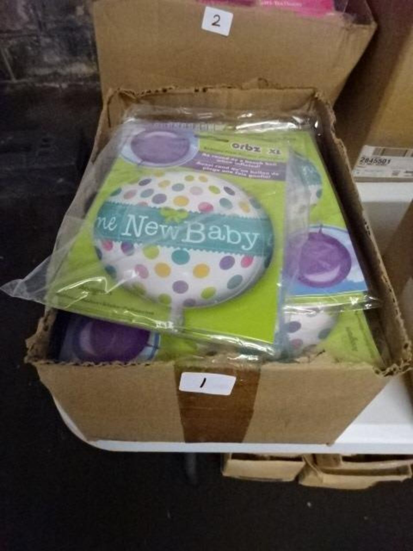 BOX OF 120 NEW BABY BALLOONS