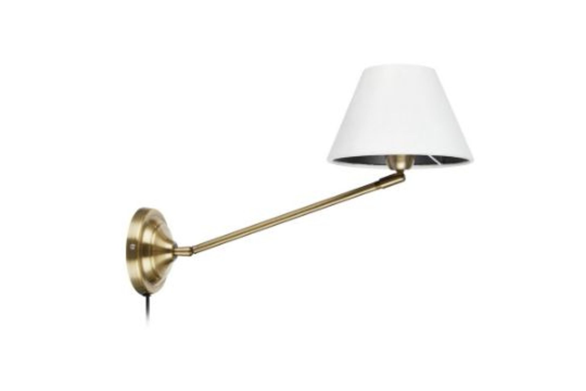 SONNET GARDA 1-LIGHT ARMED SCONCE WITH SHADE - RRP £79.99