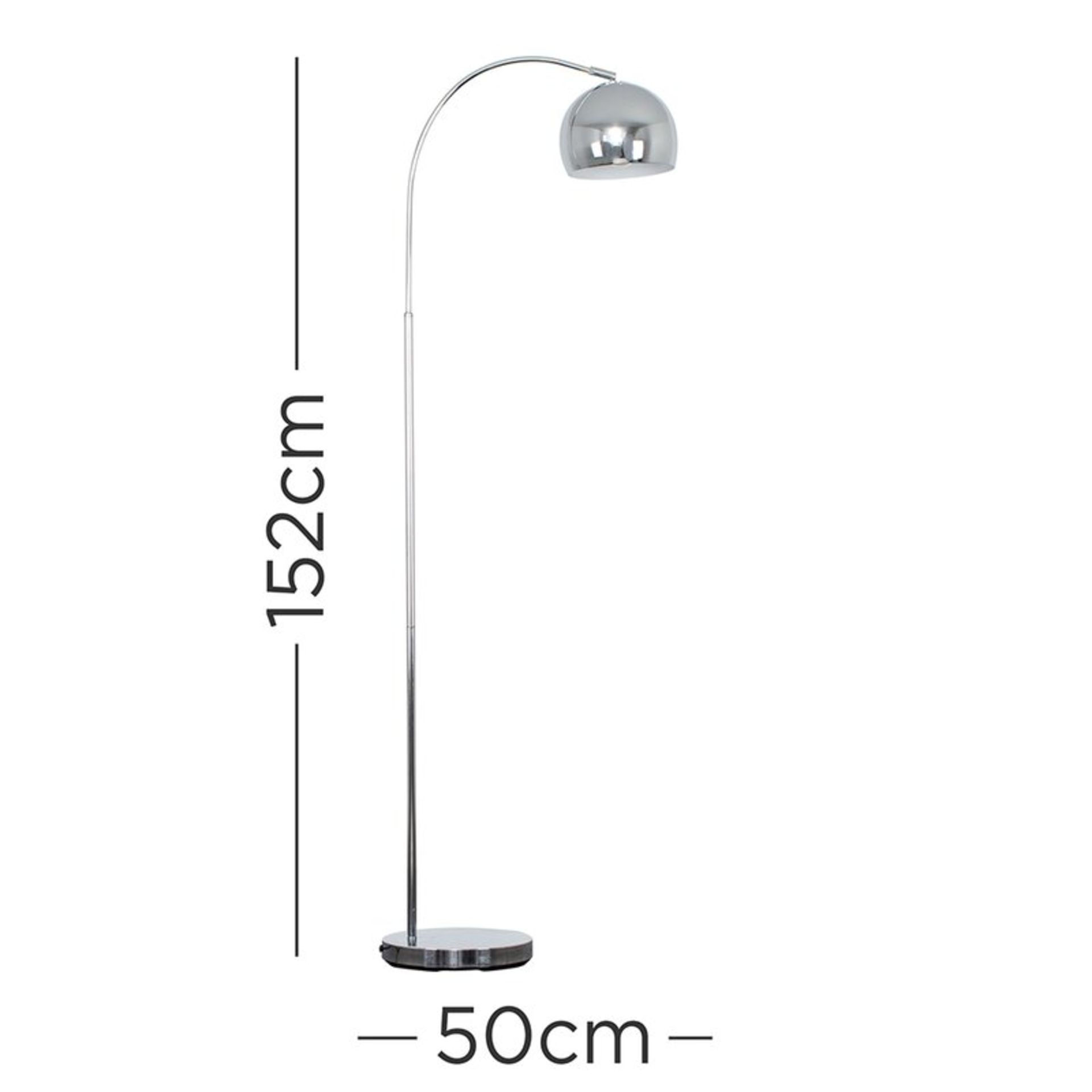 Kim 150cm Arched Floor Lamp - RRP £63.99 - Image 2 of 2