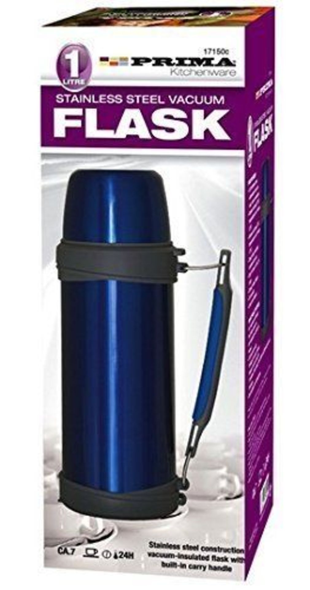 BRAND NEW PRIMA 1L STAINLESS STEEL VACCUM FLASK