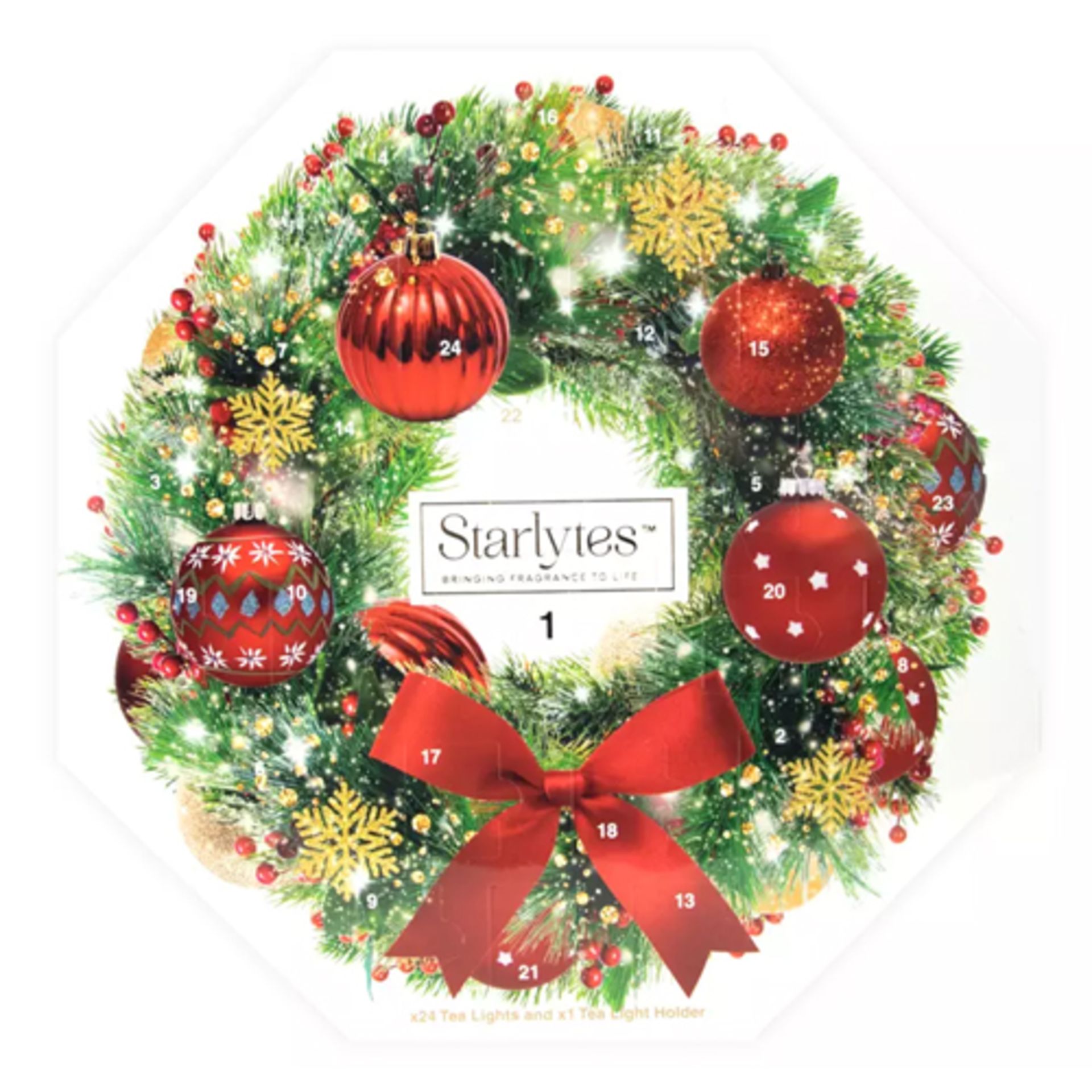 X2 BRAND NEW STARLYTES SCENTED CANDLE ADVENT CALENDER - RRP £7.99 EACH