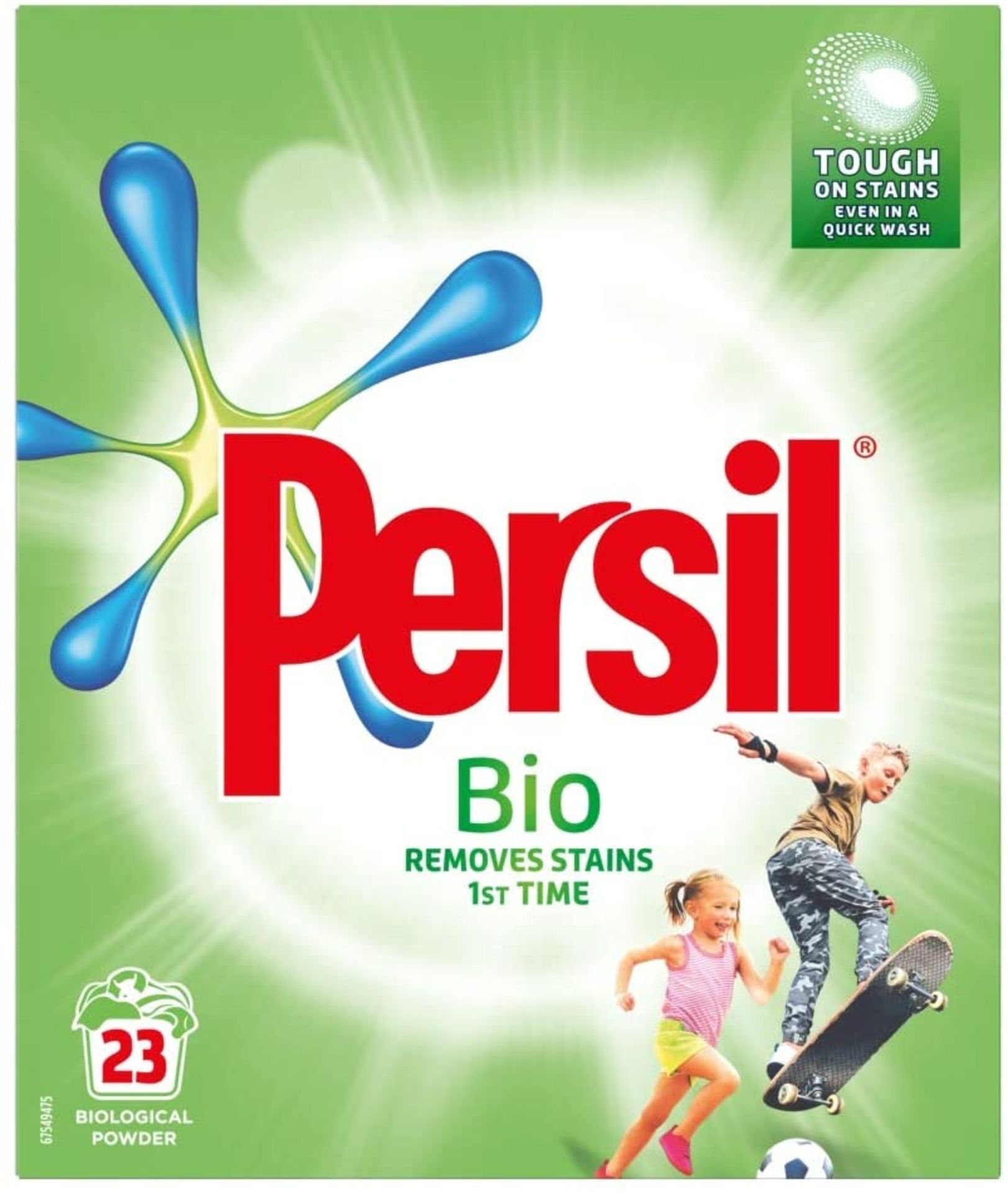 BRAND NEW X4 BOXES OF PERSIL BIO WASHING POWDER, 23 WASHES PER BOX